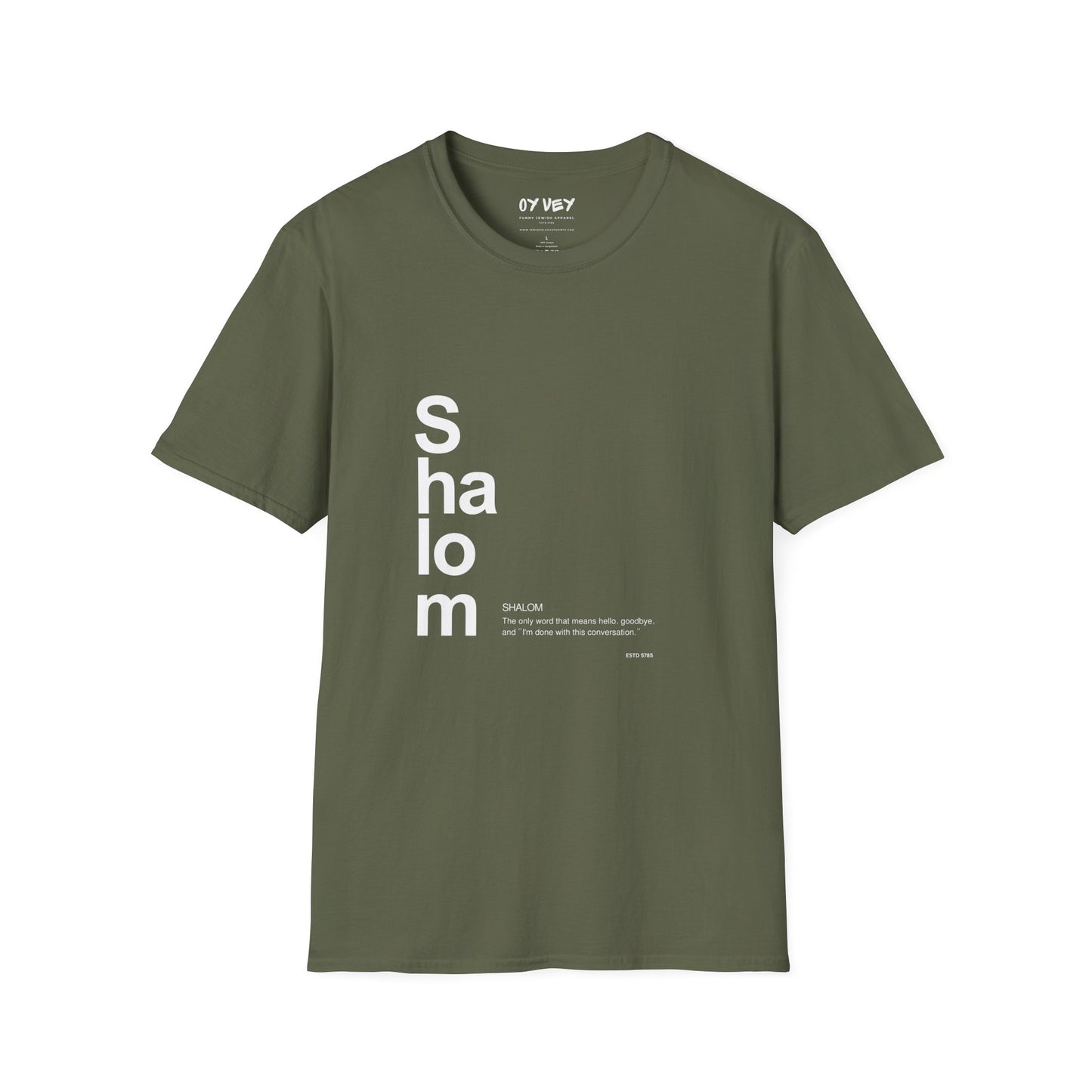 Shalom - Unisex soft T-shirt, Perfect Gift for Friends