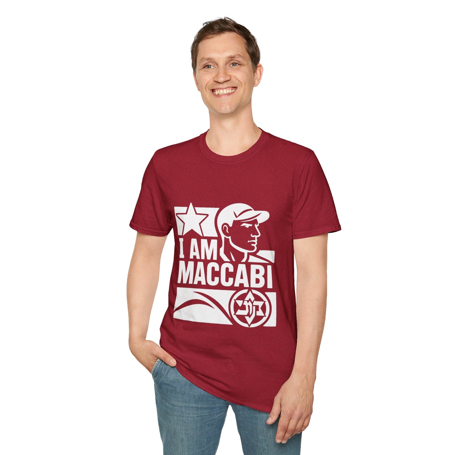 I am Maccabi 2 - Unisex soft T-shirt, Perfect Gift for Maccabees