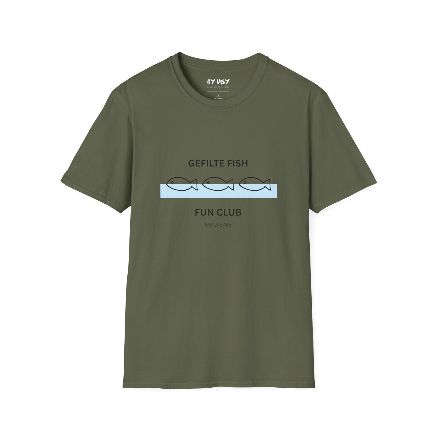 Gefilte Fish Fun Club 2 - Unisex soft T-shirt, Perfect Gift for Friends