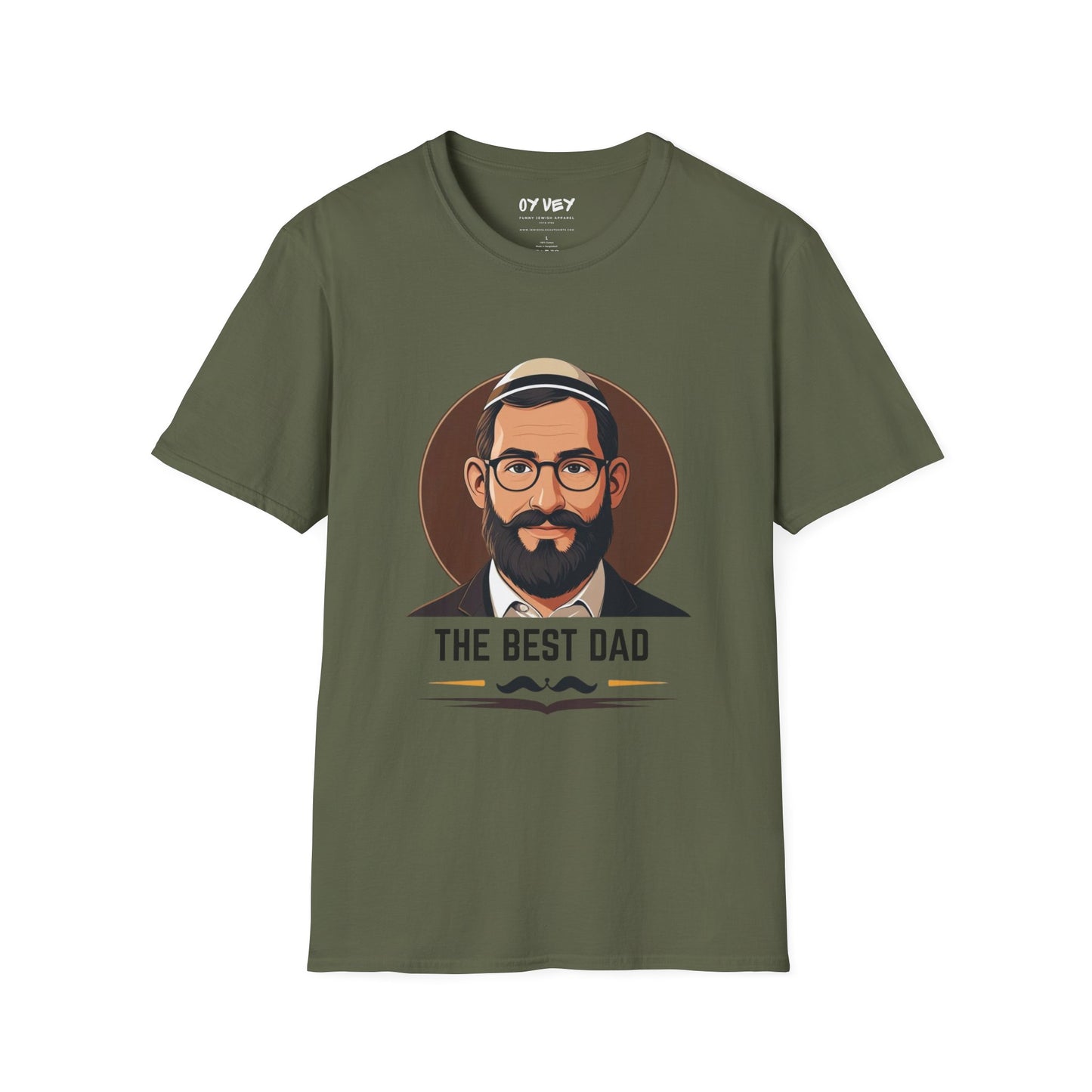 The Best (Jewish) Dad - Unisex soft T-shirt, Perfect Gift for Fathers Day