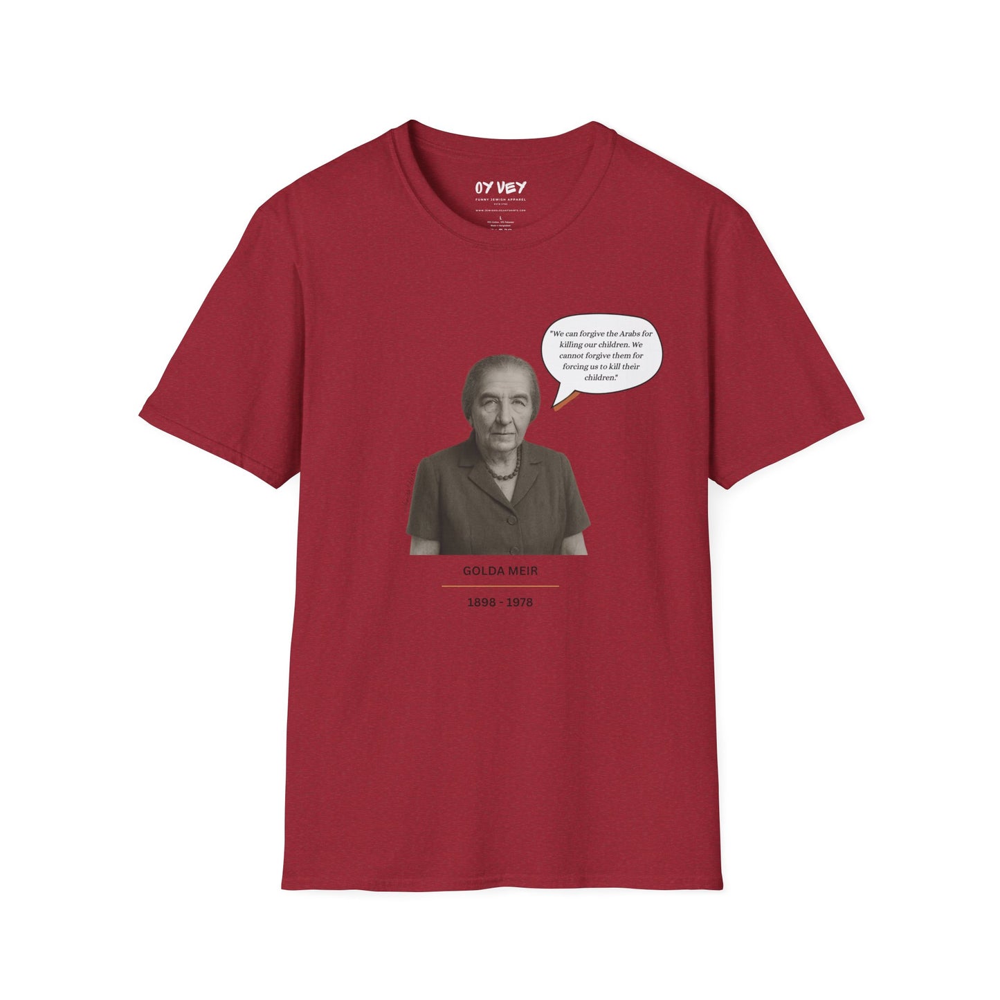 Golda Meir - Unisex soft T-shirt, Perfect Gift for Friends