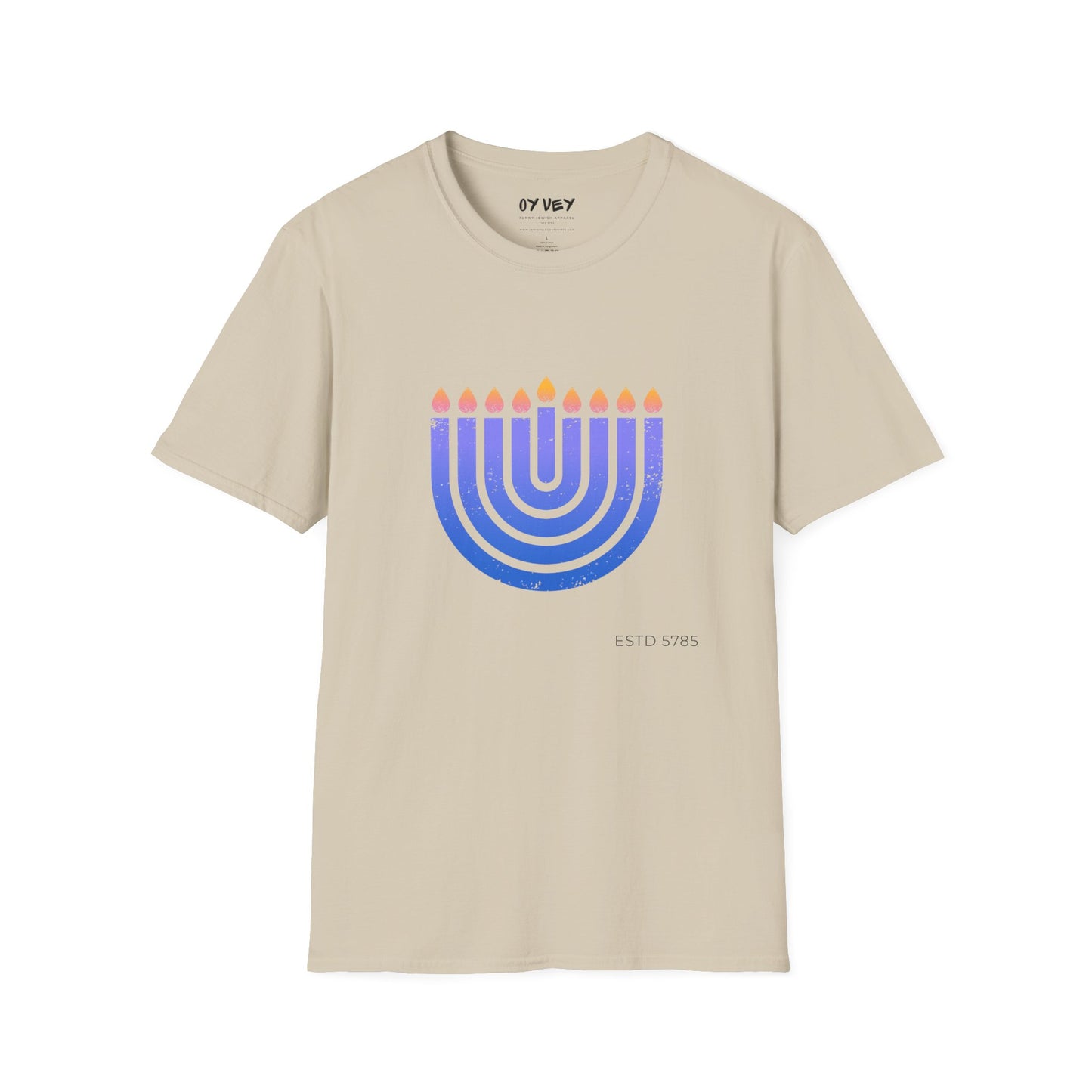Chanukkiah - Unisex soft T-shirt, Perfect Gift for Chanukkah