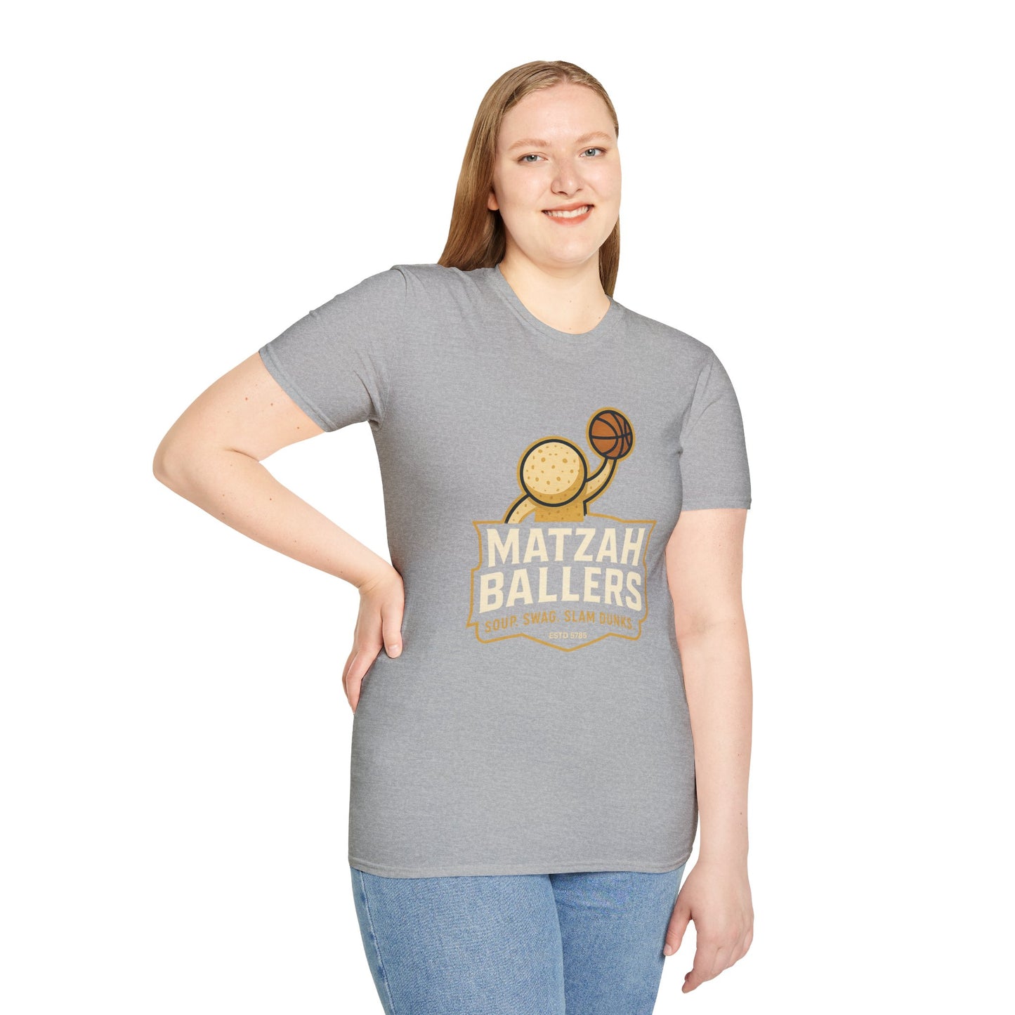 Matza Ballers - Unisex soft T-shirt, Perfect Gift for Friends
