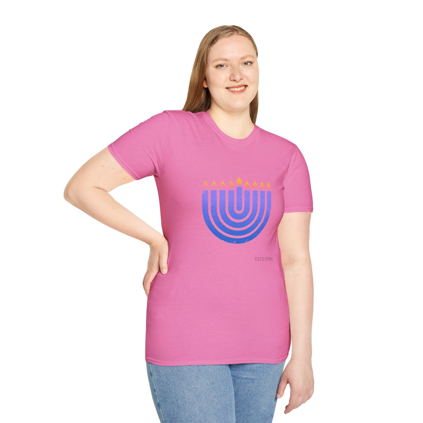 Chanukkiah - Unisex soft T-shirt, Perfect Gift for Chanukkah