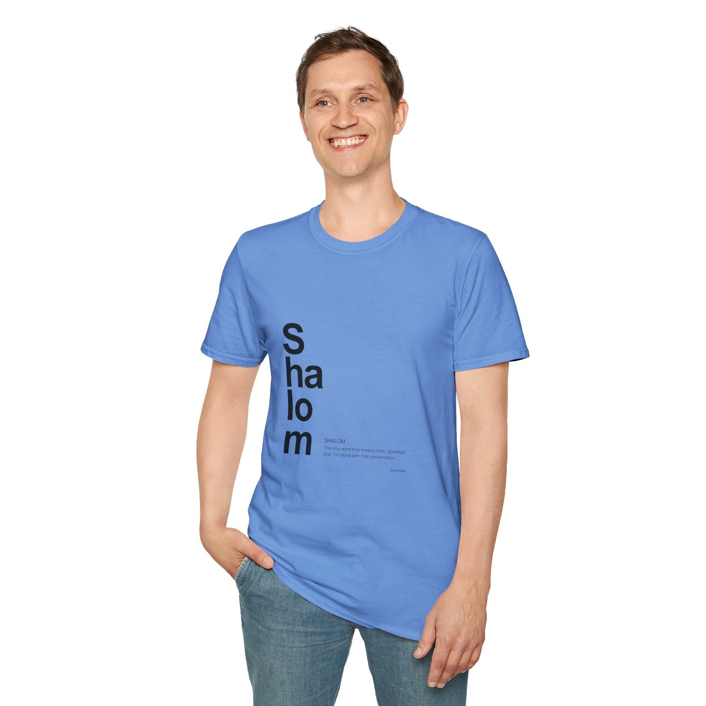 Shalom - Unisex soft T-shirt, Perfect Gift for Friends