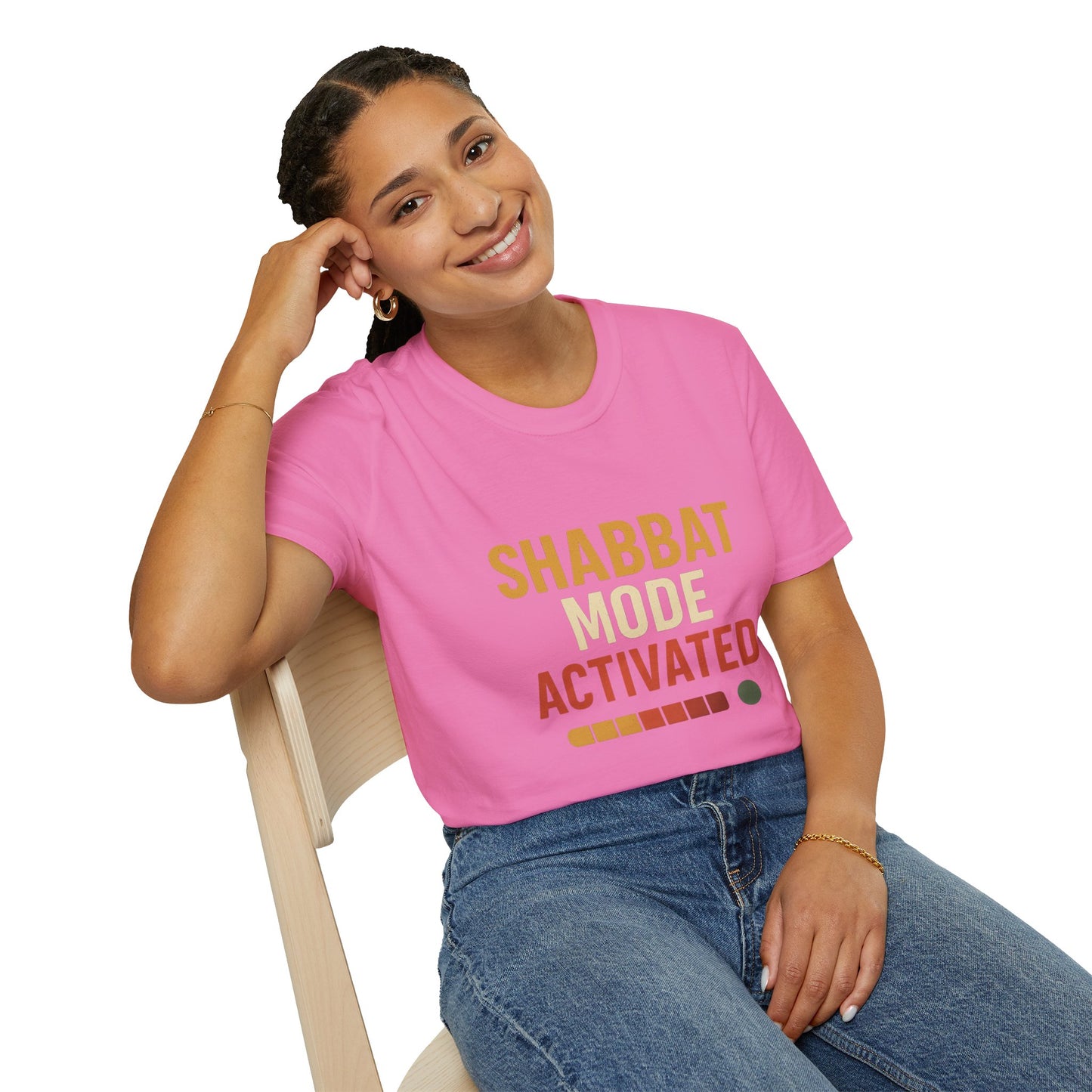 Shabbat Mode Activated - Unisex soft T-shirt, Perfect Gift for Friends