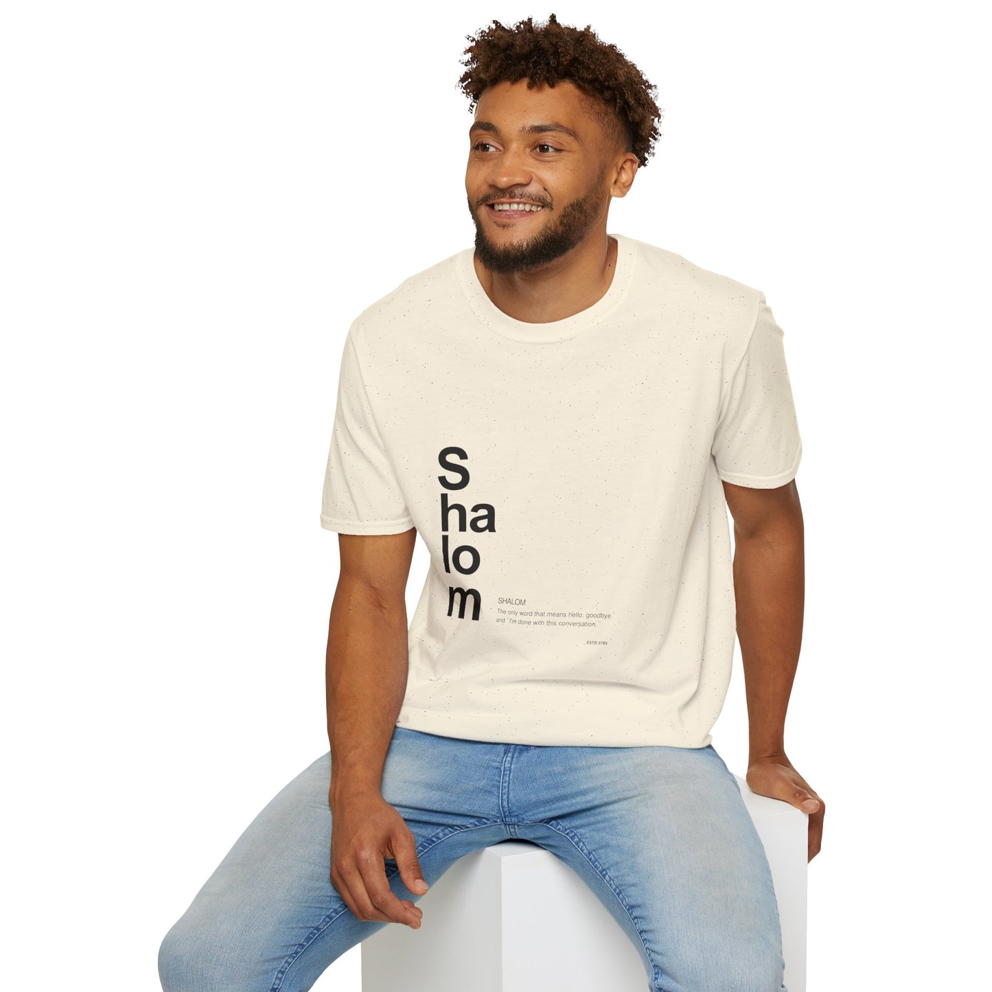 Shalom - Unisex soft T-shirt, Perfect Gift for Friends