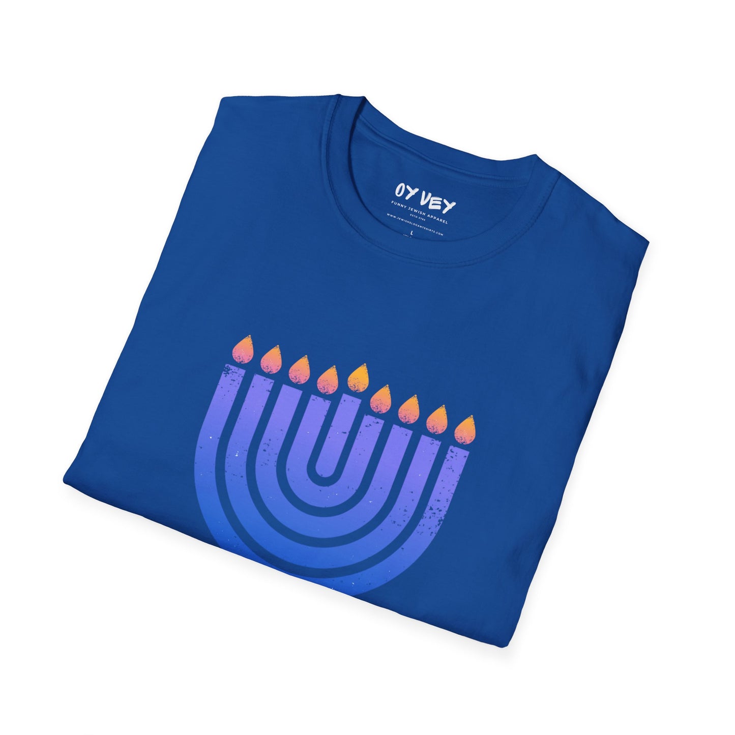 Chanukkiah - Unisex soft T-shirt, Perfect Gift for Chanukkah