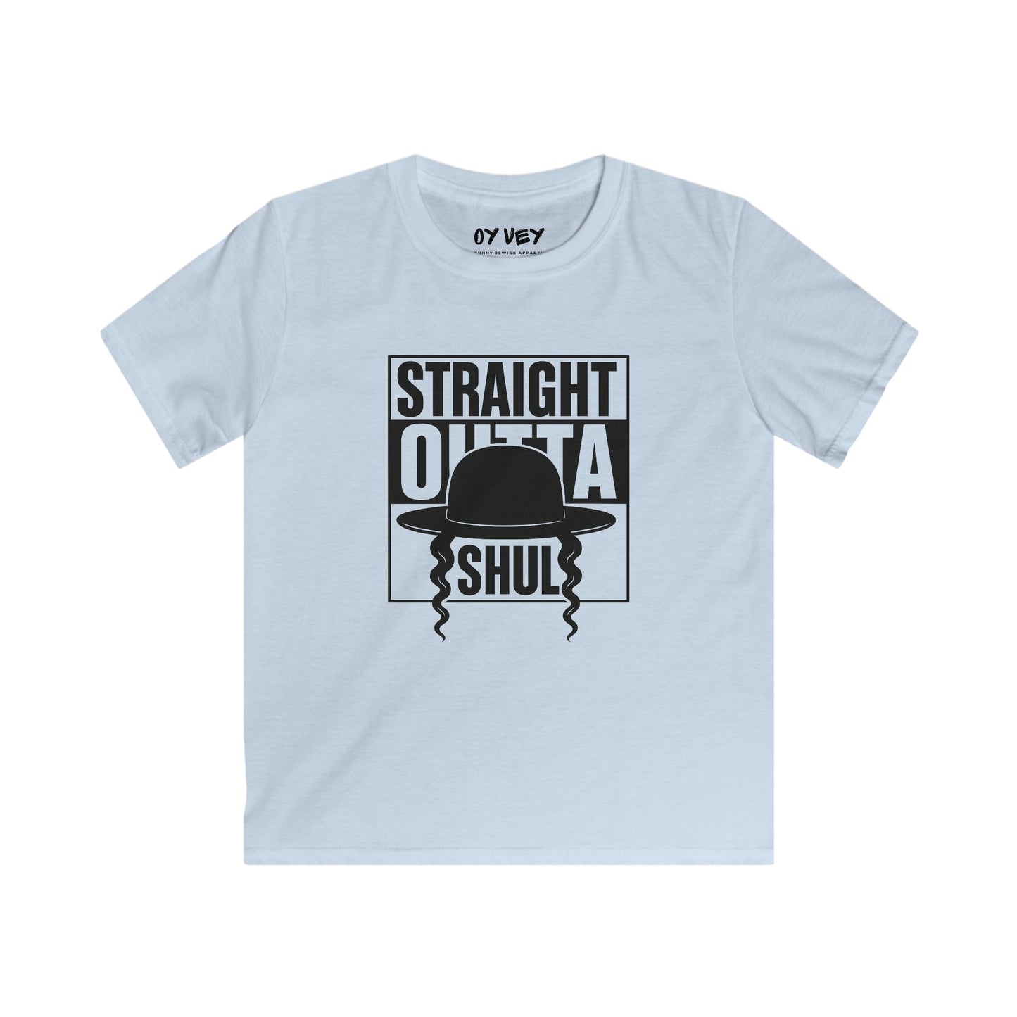Straight Outta Shul Soft style Kids Tee