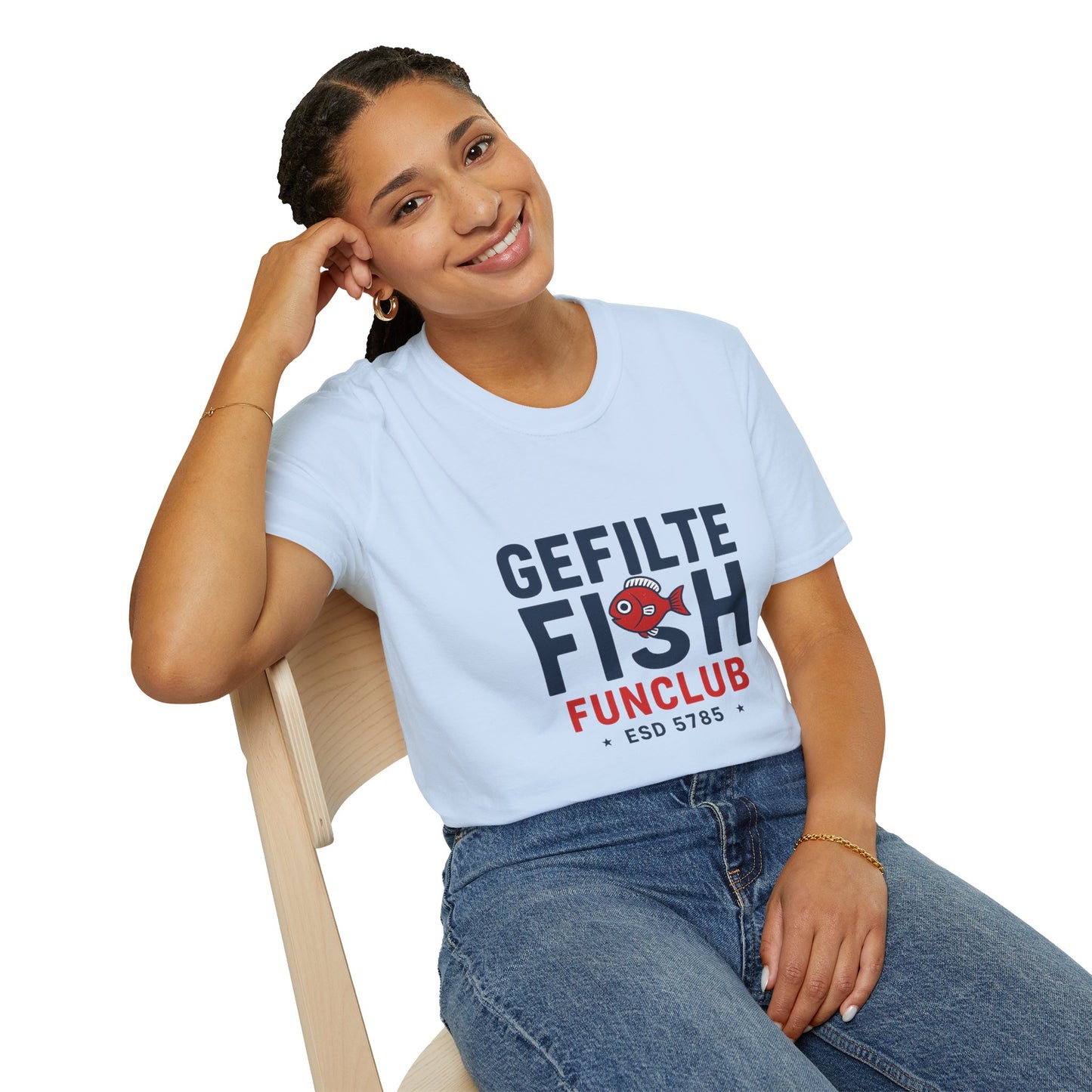 Gefilte Fish Fun Club 2 - Unisex soft T-shirt, Perfect Gift for Friends