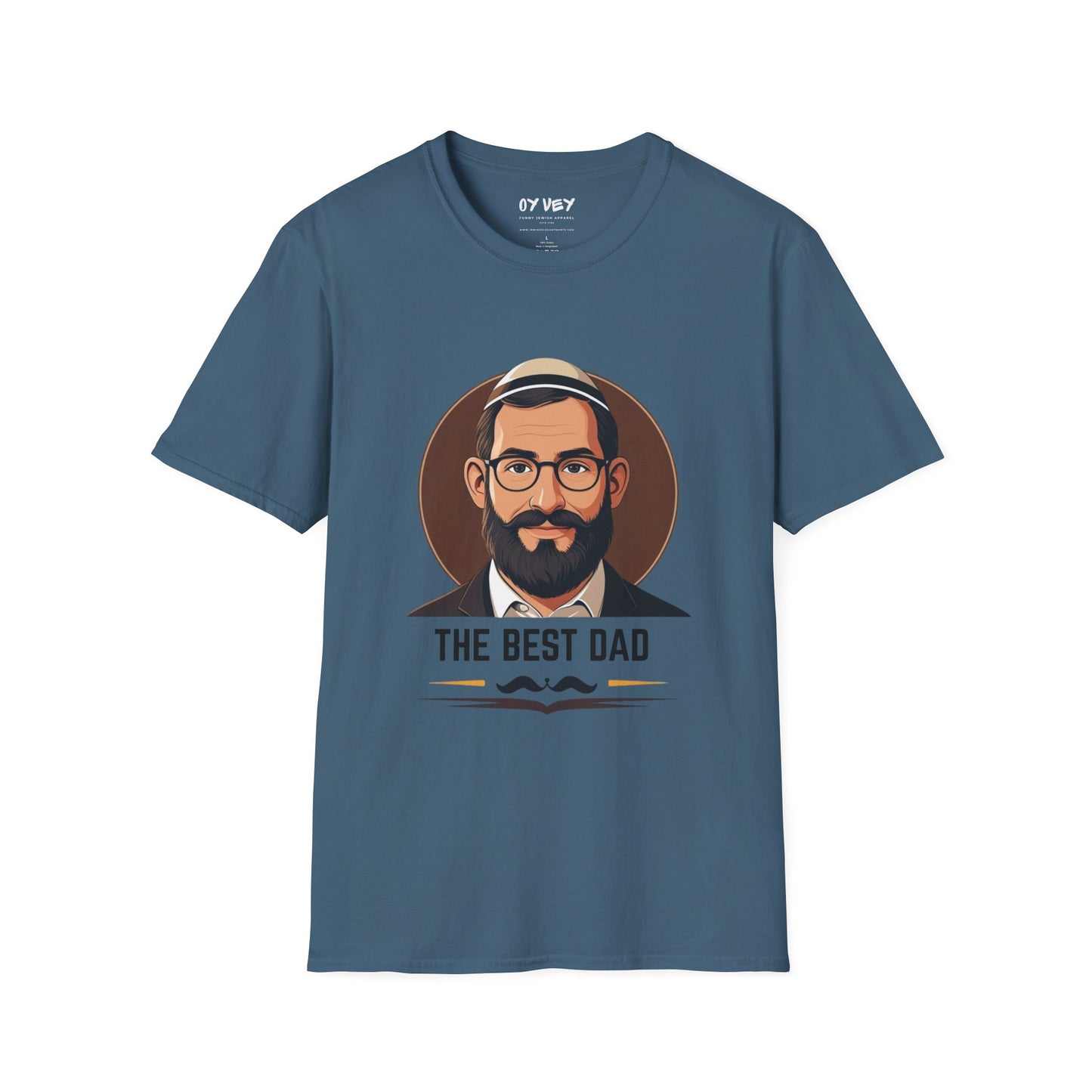The Best (Jewish) Dad - Unisex soft T-shirt, Perfect Gift for Fathers Day