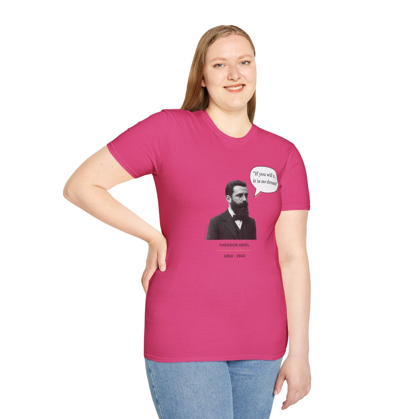 Theodore Herzl - Unisex soft T-shirt, Perfect Gift for Friends