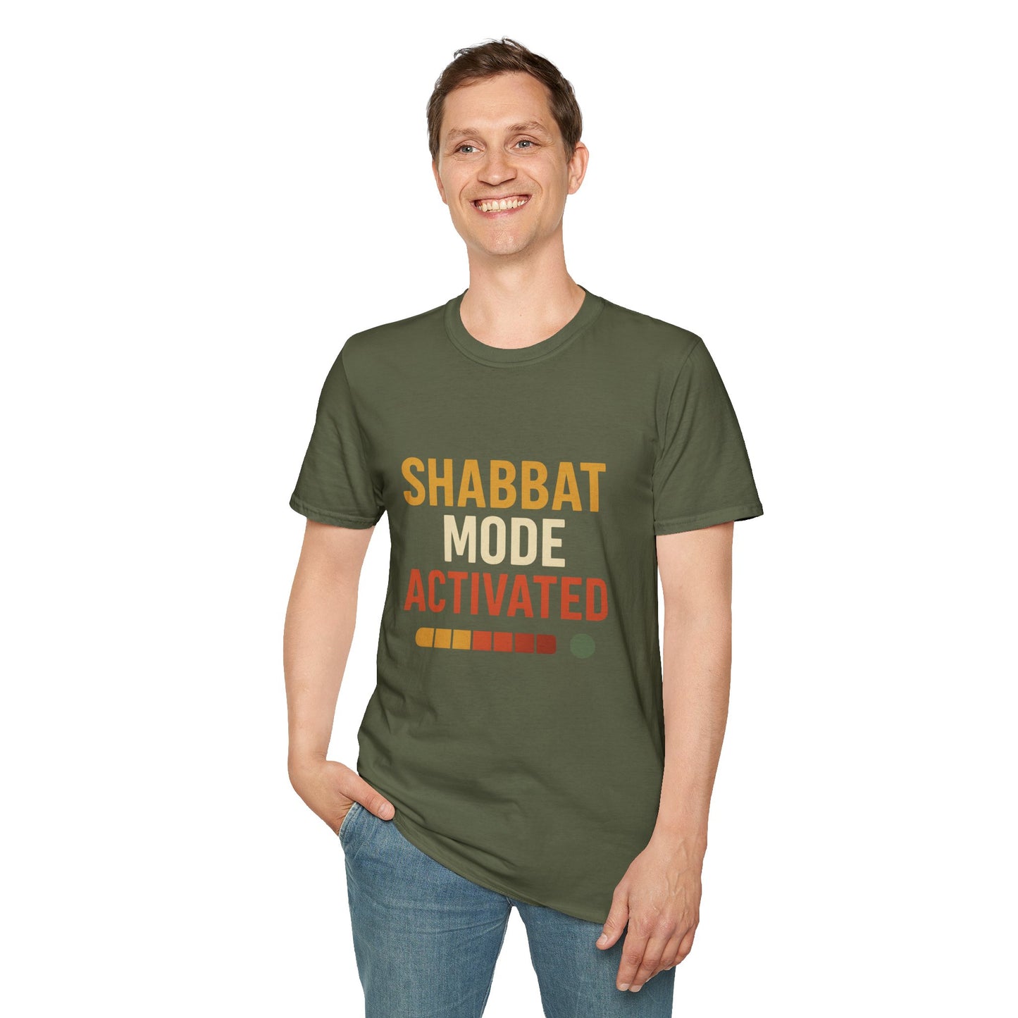 Shabbat Mode Activated  - Unisex soft T-shirt, Perfect Gift for Friends