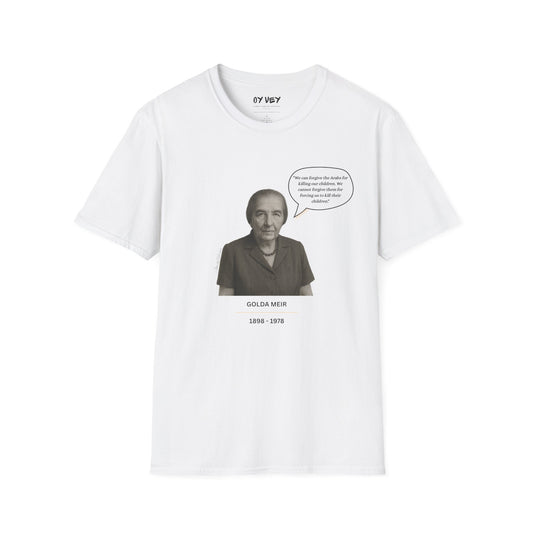 Golda Meir - Unisex soft T-shirt, Perfect Gift for Friends