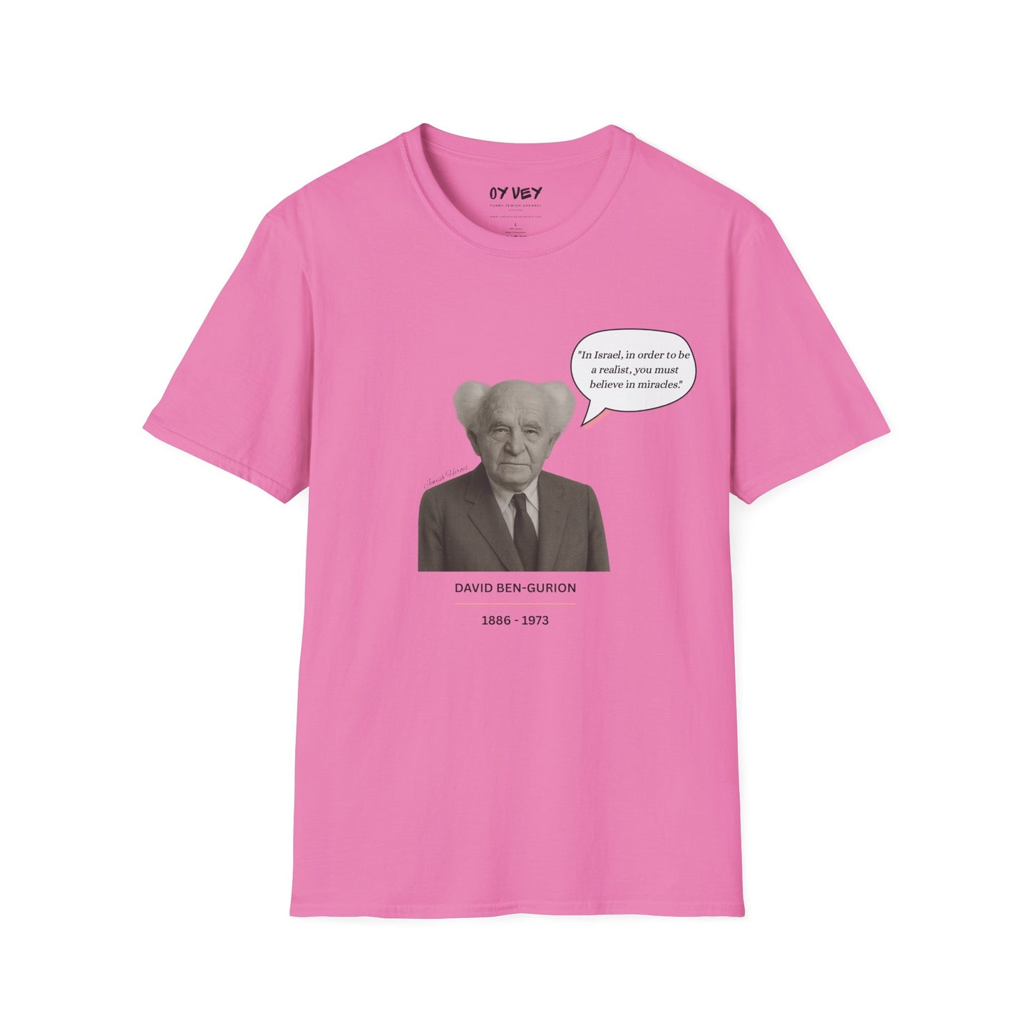 David Ben-Gurion - Unisex soft T-shirt, Perfect Gift for Friends