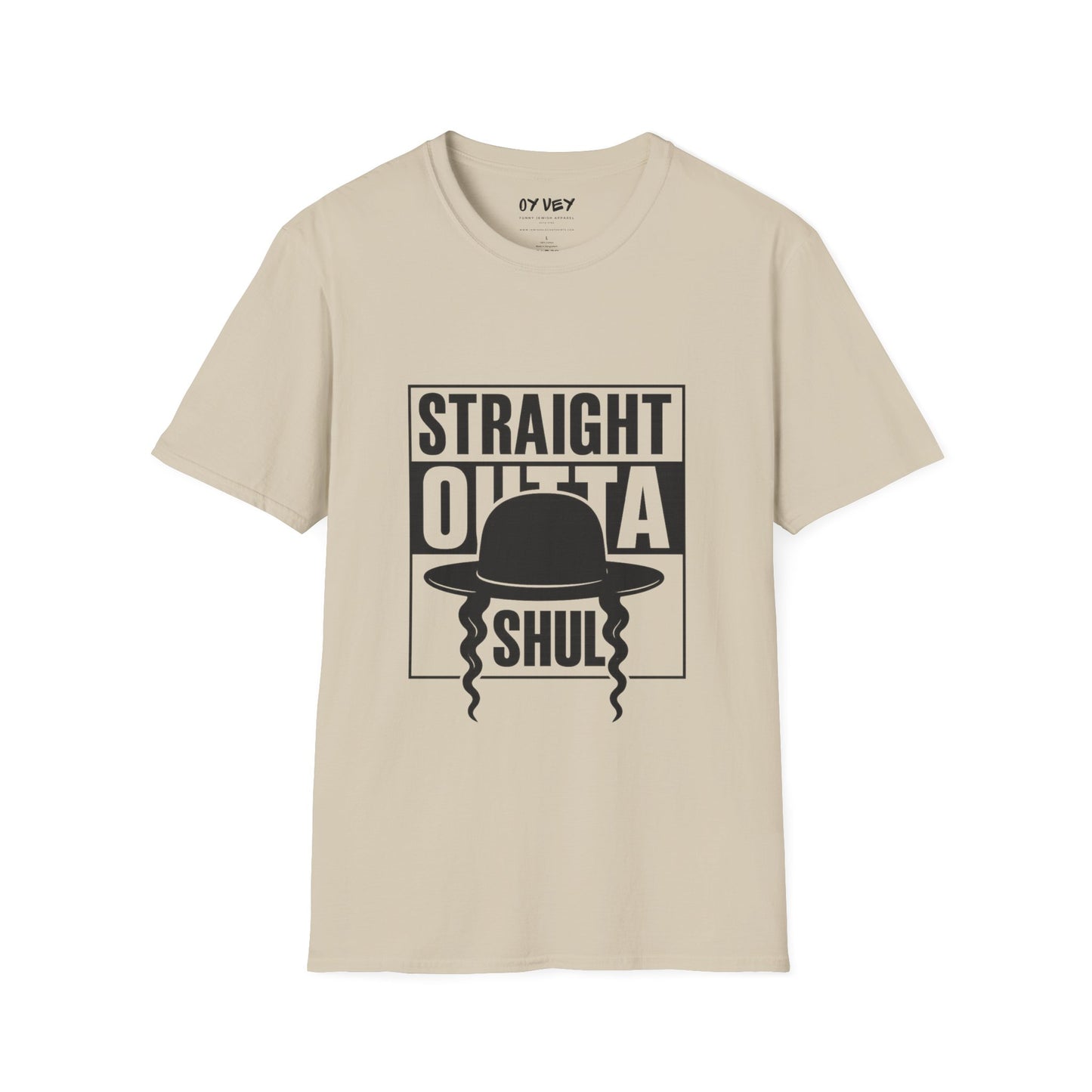 Chabad HGS Strait Outta Shul - Unisex soft T-shirt, Perfect Gift for Friends