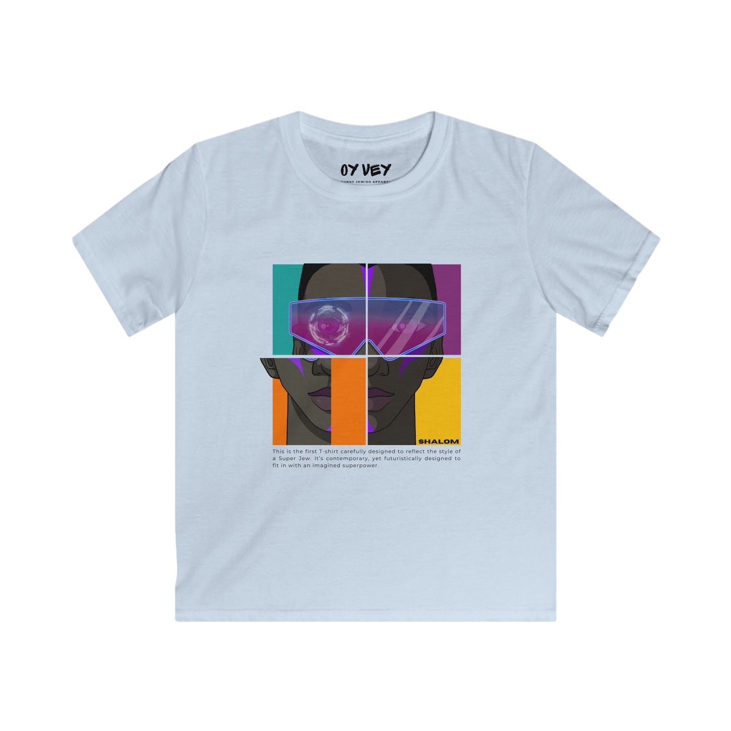 Super Jew Shalom - Soft style Kids Tee