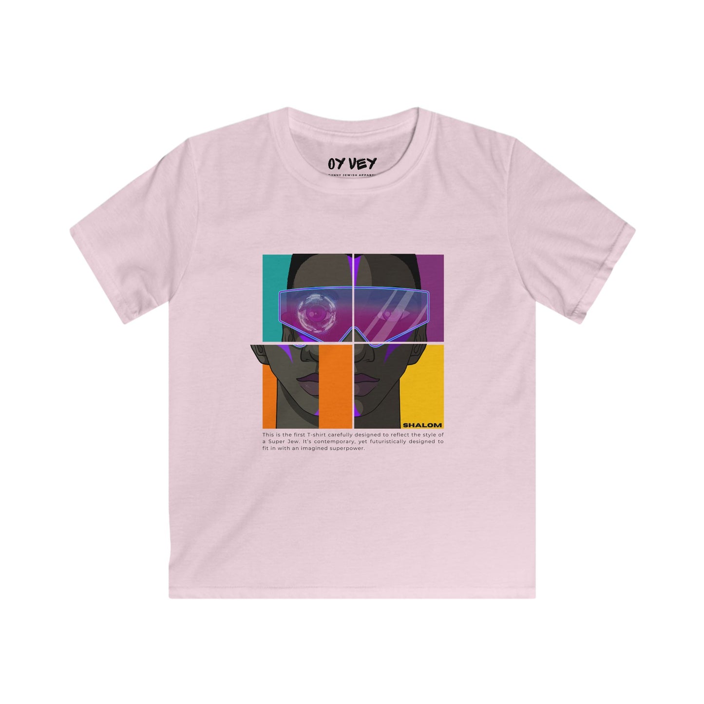 Super Jew Shalom - Soft style Kids Tee