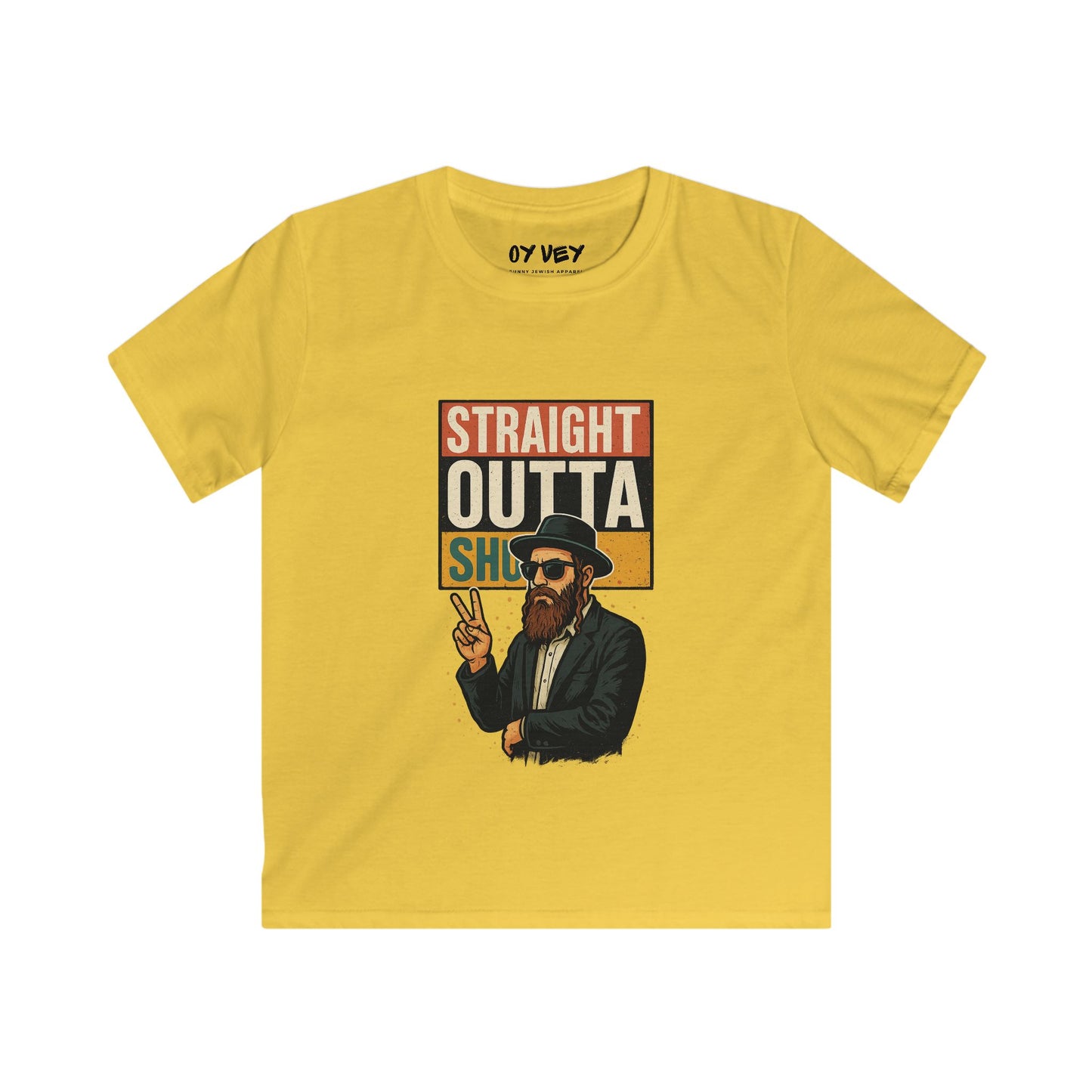 Straight Outta Shul 2 Soft style Kids Tee