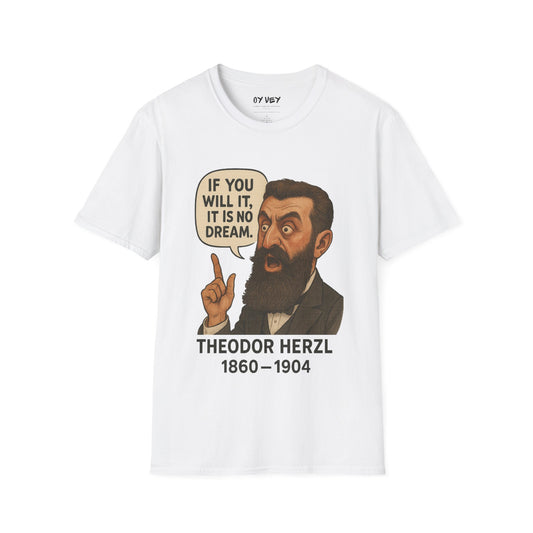 Theodore Herzl - Unisex soft T-shirt, Perfect Gift for Friends