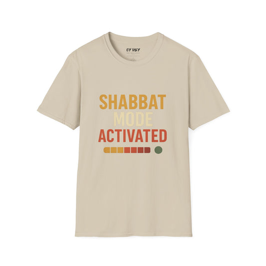 Shabbat Mode Activated  - Unisex soft T-shirt, Perfect Gift for Friends
