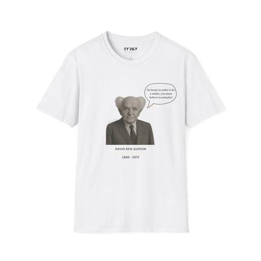 David Ben-Gurion - Unisex soft T-shirt, Perfect Gift for Friends