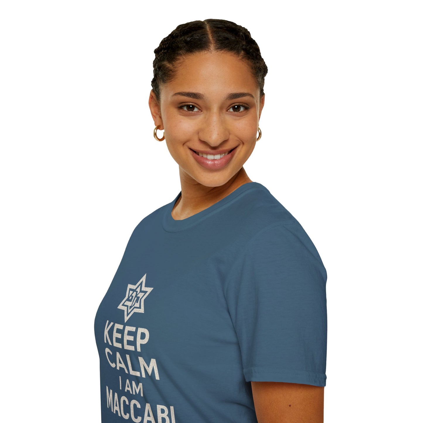 Keep Calm I am Maccabi - Unisex soft T-shirt, Perfect Gift for Maccabees