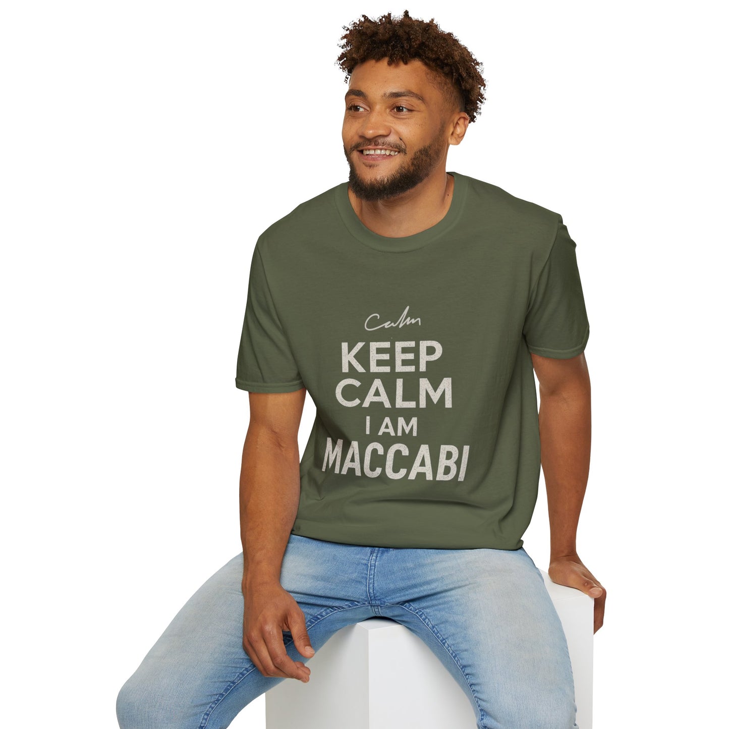 Keep Calm I am Maccabi 2 - Unisex soft T-shirt, Perfect Gift for Maccabees