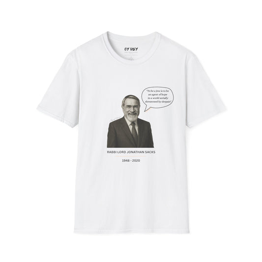 Rabbi Lord Jonathan Sacks - Unisex soft T-shirt, Perfect Gift for Friends