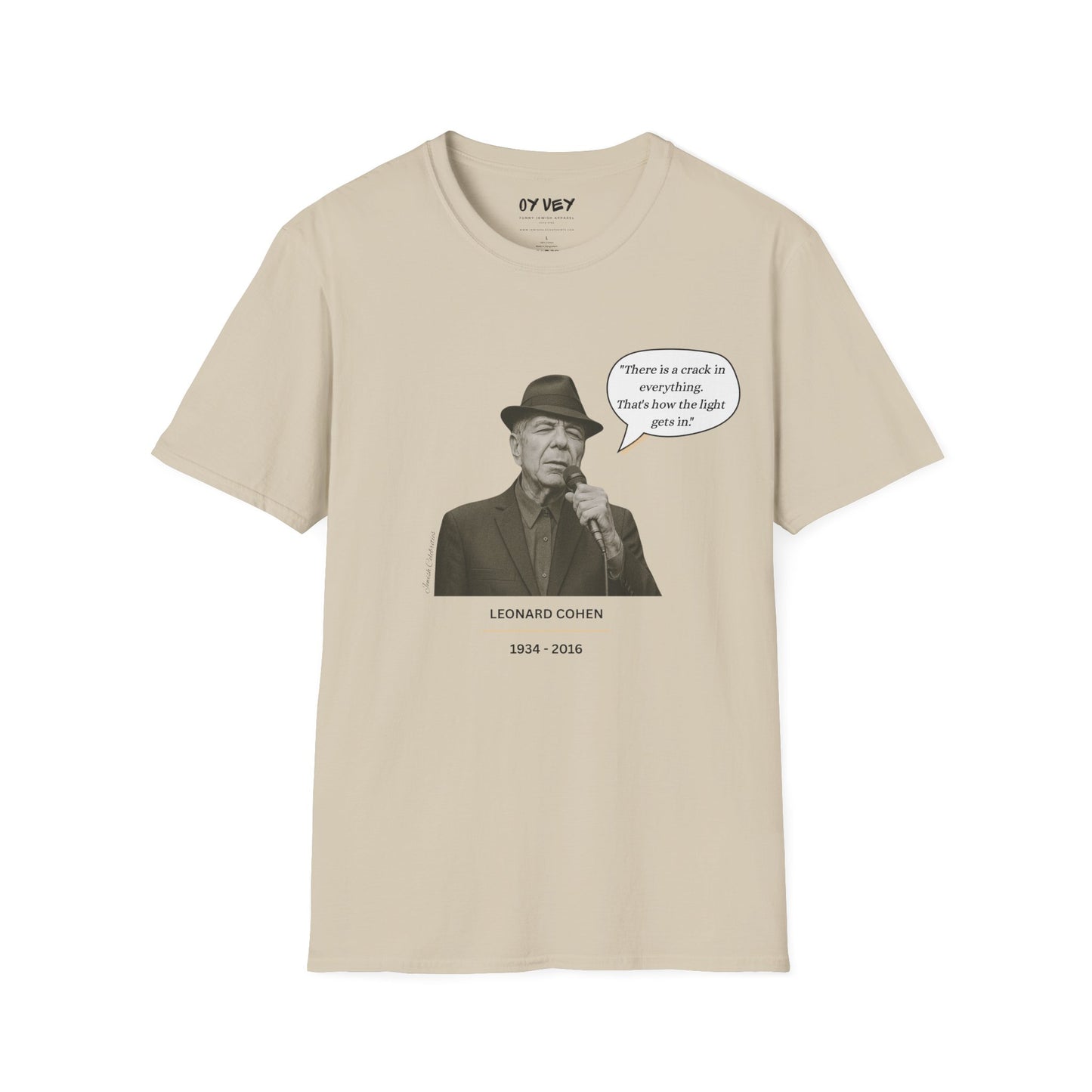 Leonard Cohen - Unisex soft T-shirt, Perfect Gift for Friends