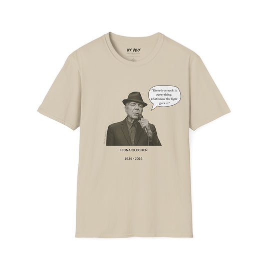 Leonard Cohen - Unisex soft T-shirt, Perfect Gift for Friends
