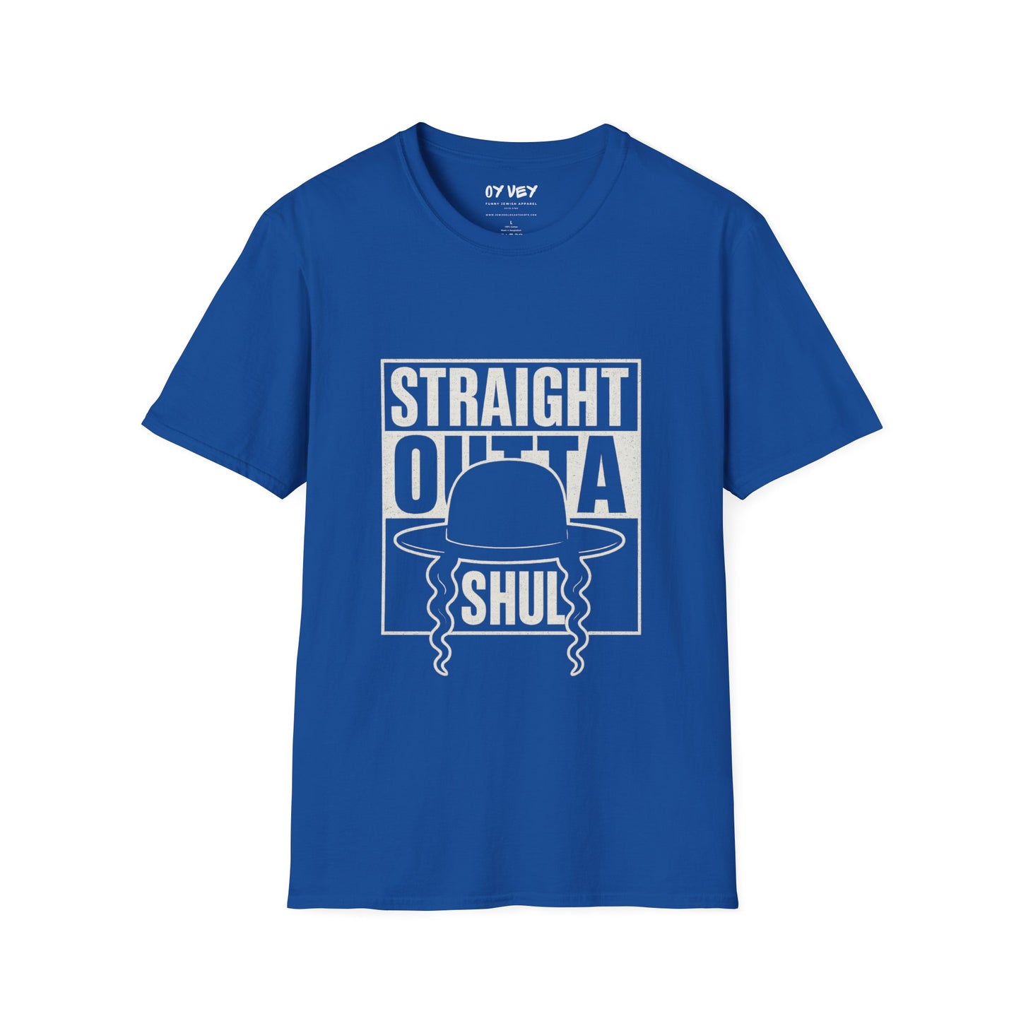 Chabad HGS Strait Outta Shul - Unisex soft T-shirt, Perfect Gift for Friends