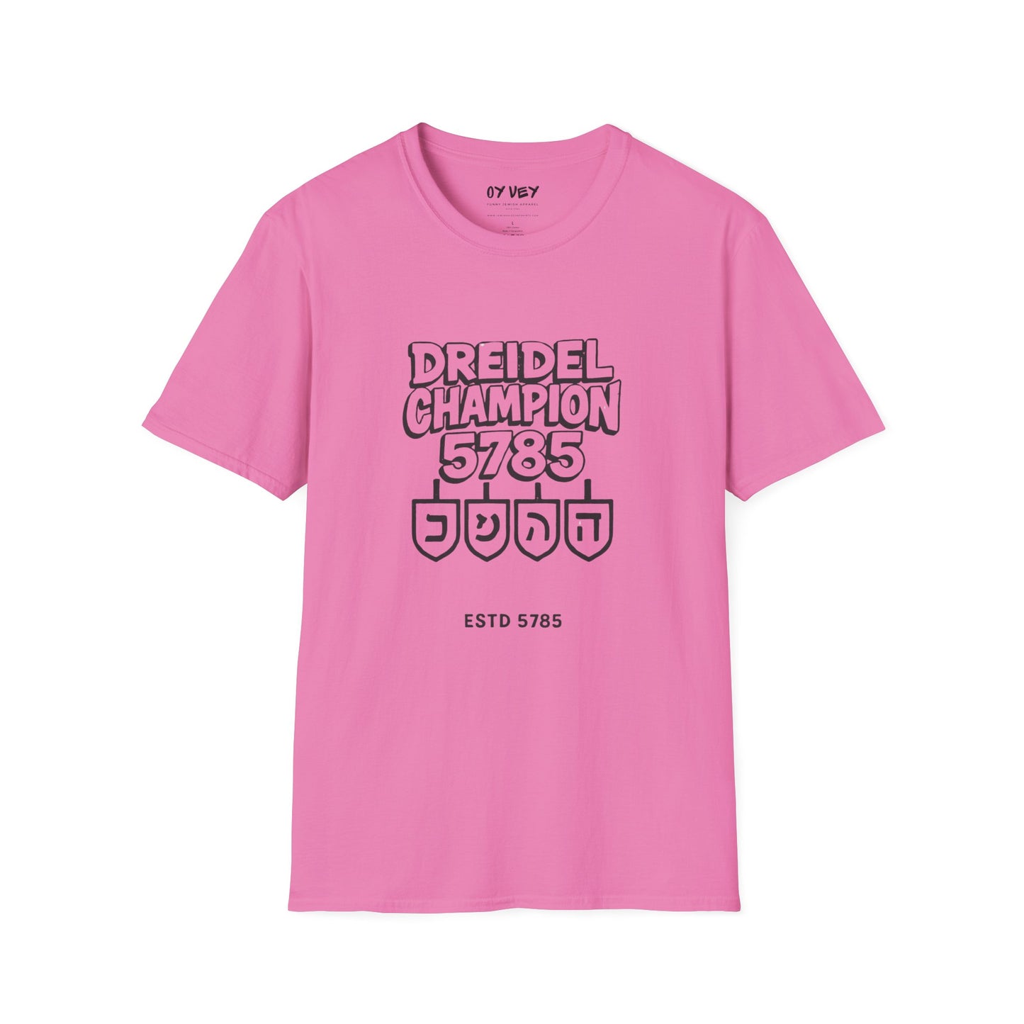 Dreidel Champion 2 - Unisex soft T-shirt, Perfect Gift for Chanukkah
