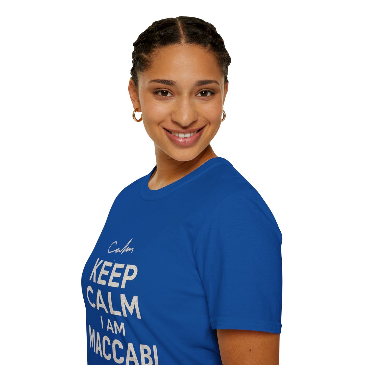 Keep Calm I am Maccabi 2 - Unisex soft T-shirt, Perfect Gift for Maccabees