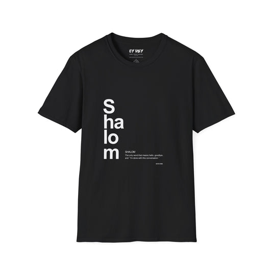 Shalom - Unisex soft T-shirt, Perfect Gift for Friends