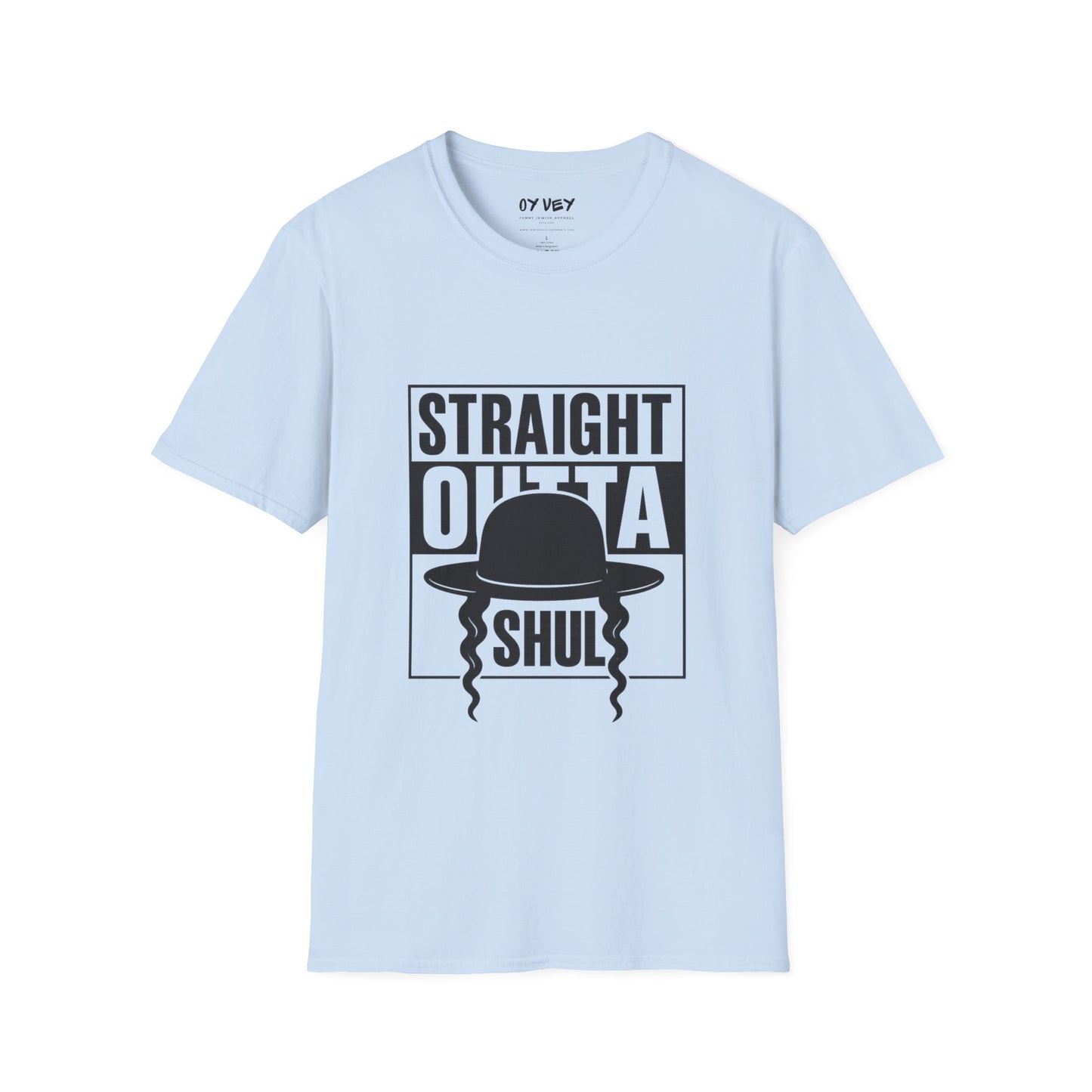 Chabad HGS Strait Outta Shul - Unisex soft T-shirt, Perfect Gift for Friends