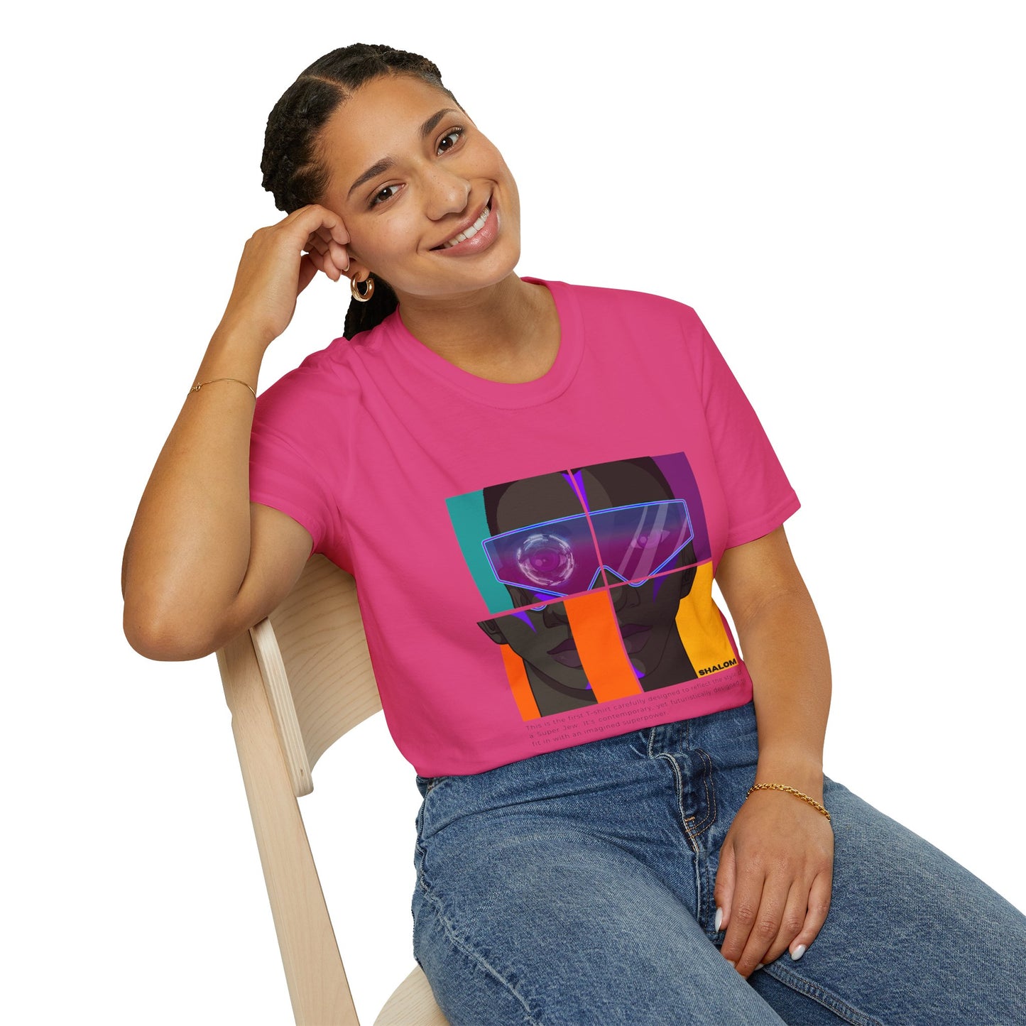 Shalom Future - Unisex soft T-shirt, Cool Streetwear for Summer