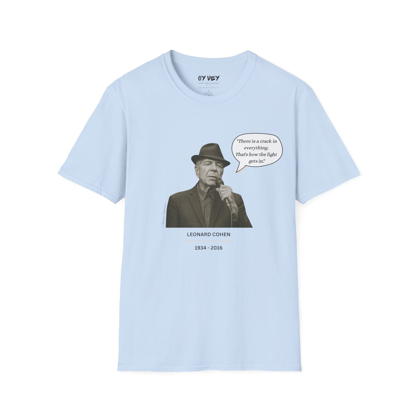 Leonard Cohen - Unisex soft T-shirt, Perfect Gift for Friends