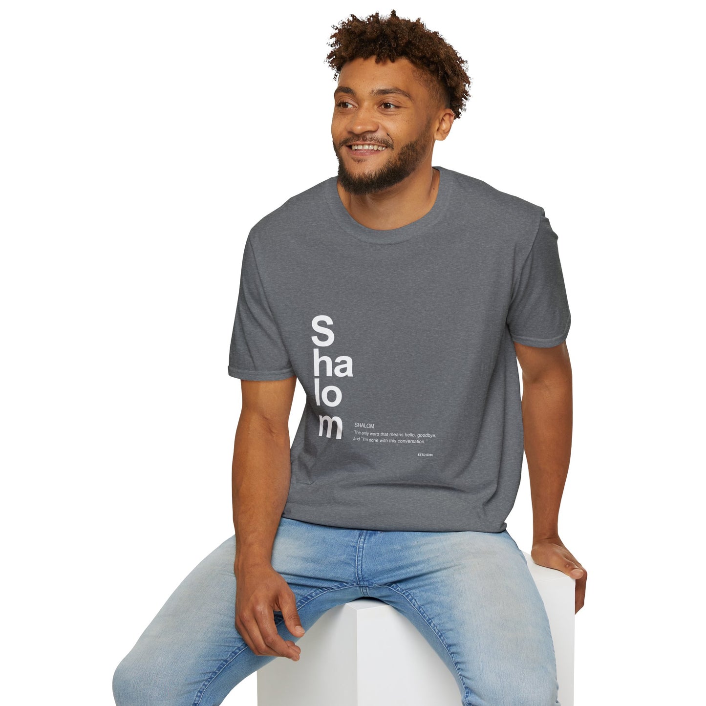 Shalom - Unisex soft T-shirt, Perfect Gift for Friends