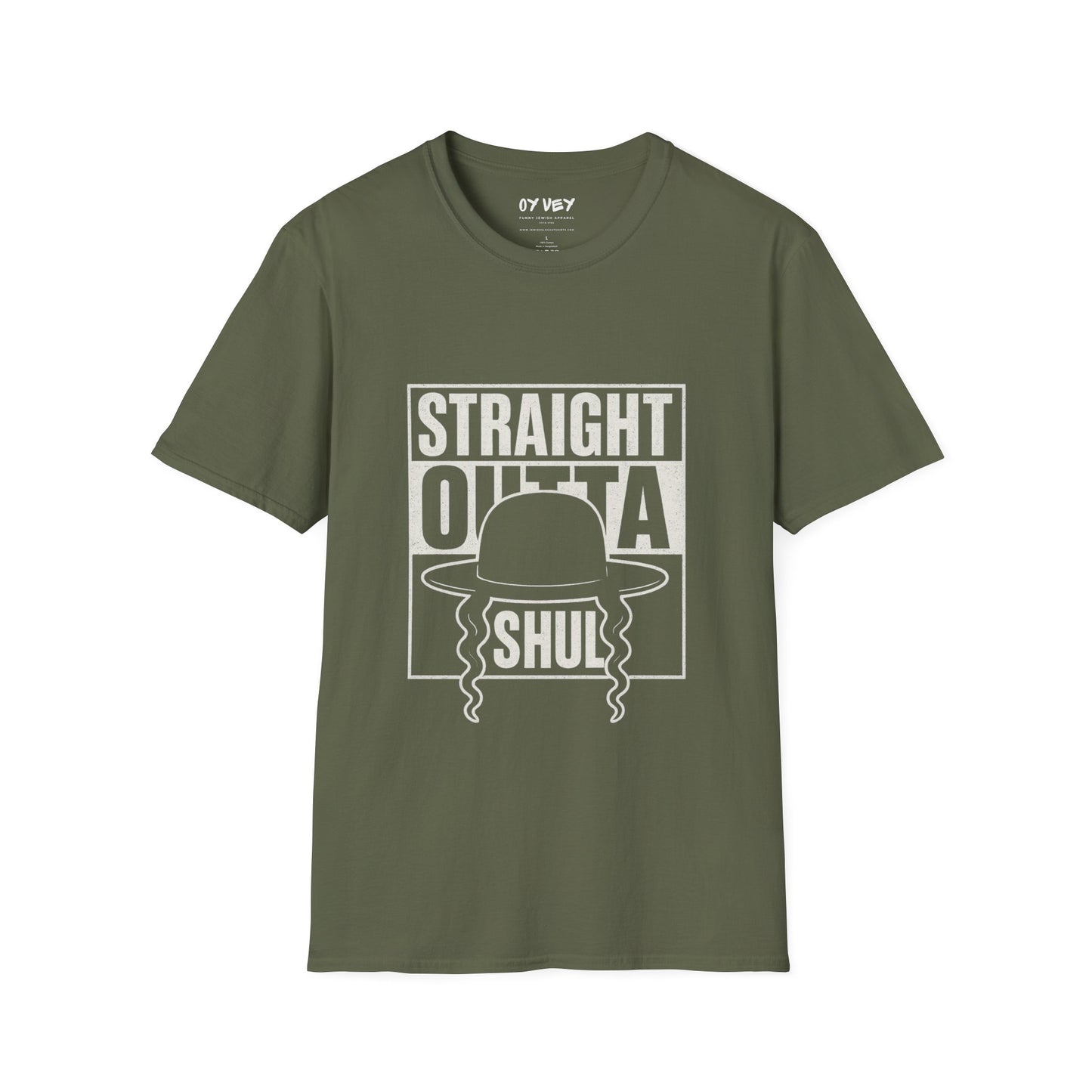 Chabad HGS Strait Outta Shul - Unisex soft T-shirt, Perfect Gift for Friends
