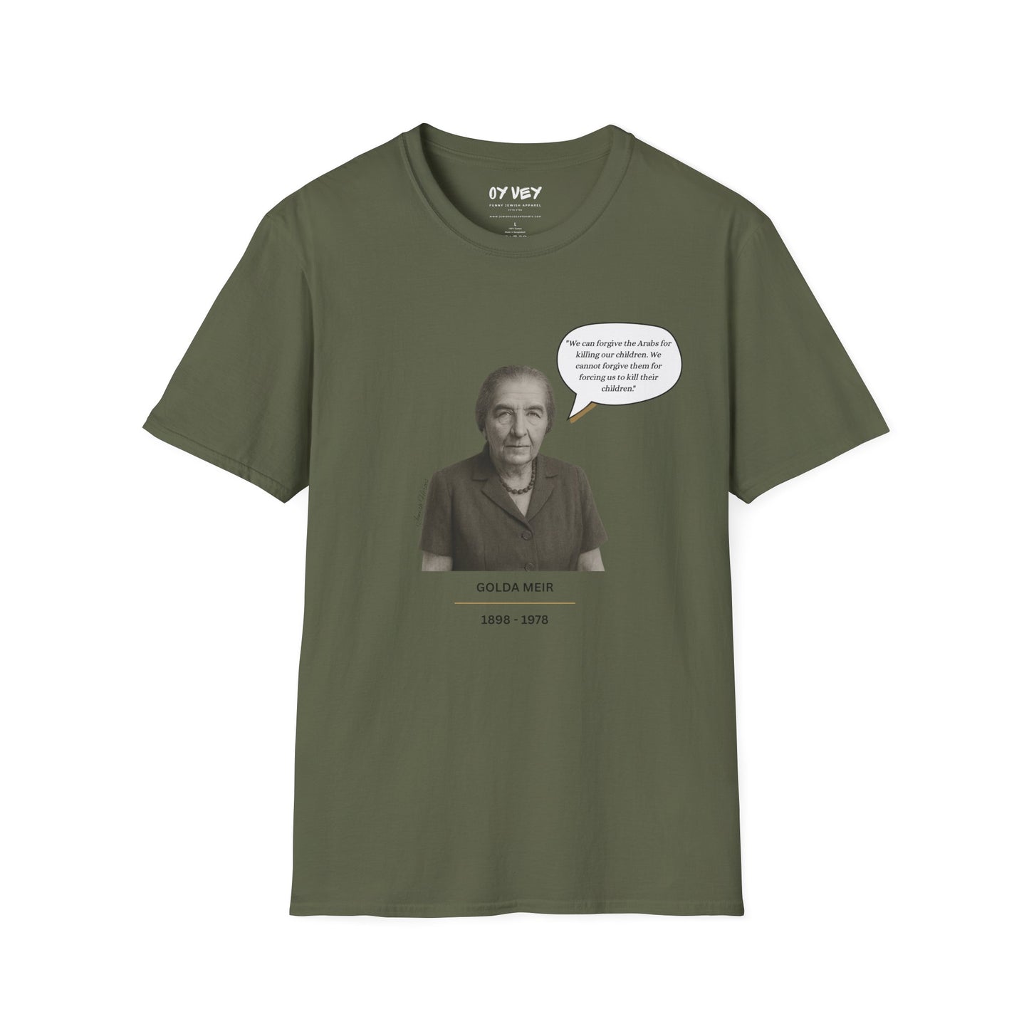 Golda Meir - Unisex soft T-shirt, Perfect Gift for Friends