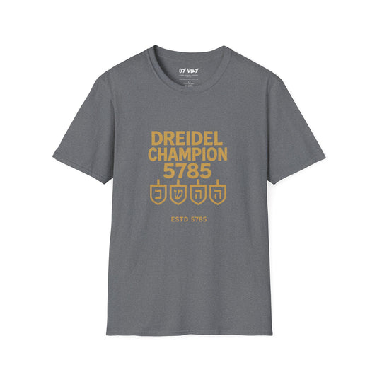 Dreidel Champion - Unisex soft T-shirt, Perfect Gift for Hanukkah