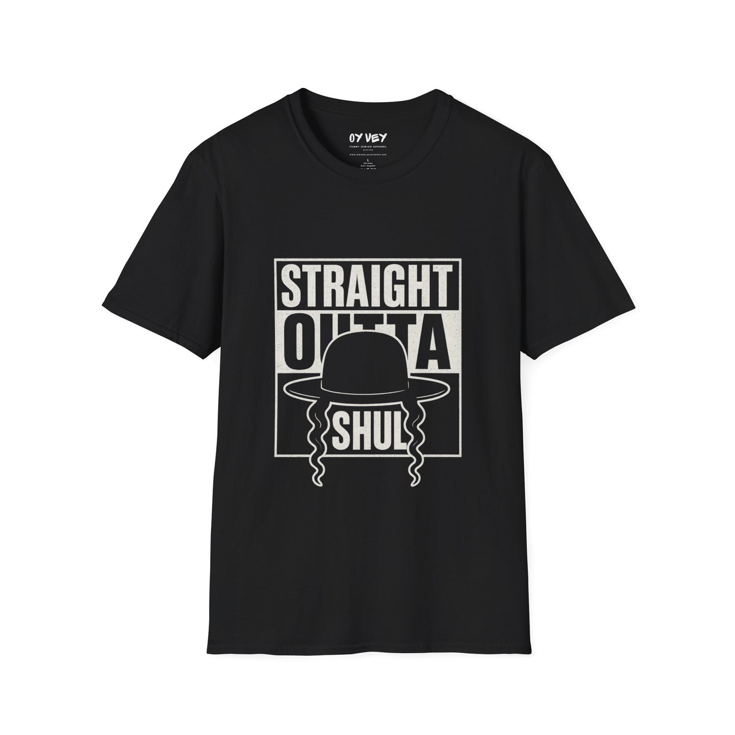 Chabad HGS Strait Outta Shul - Unisex soft T-shirt, Perfect Gift for Friends