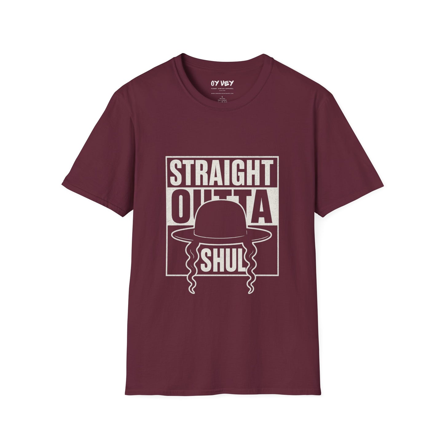 Chabad HGS Strait Outta Shul - Unisex soft T-shirt, Perfect Gift for Friends