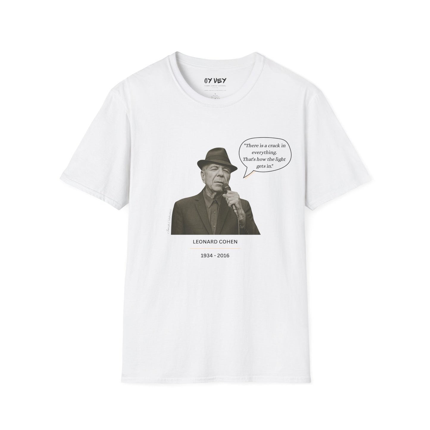 Leonard Cohen - Unisex soft T-shirt, Perfect Gift for Friends