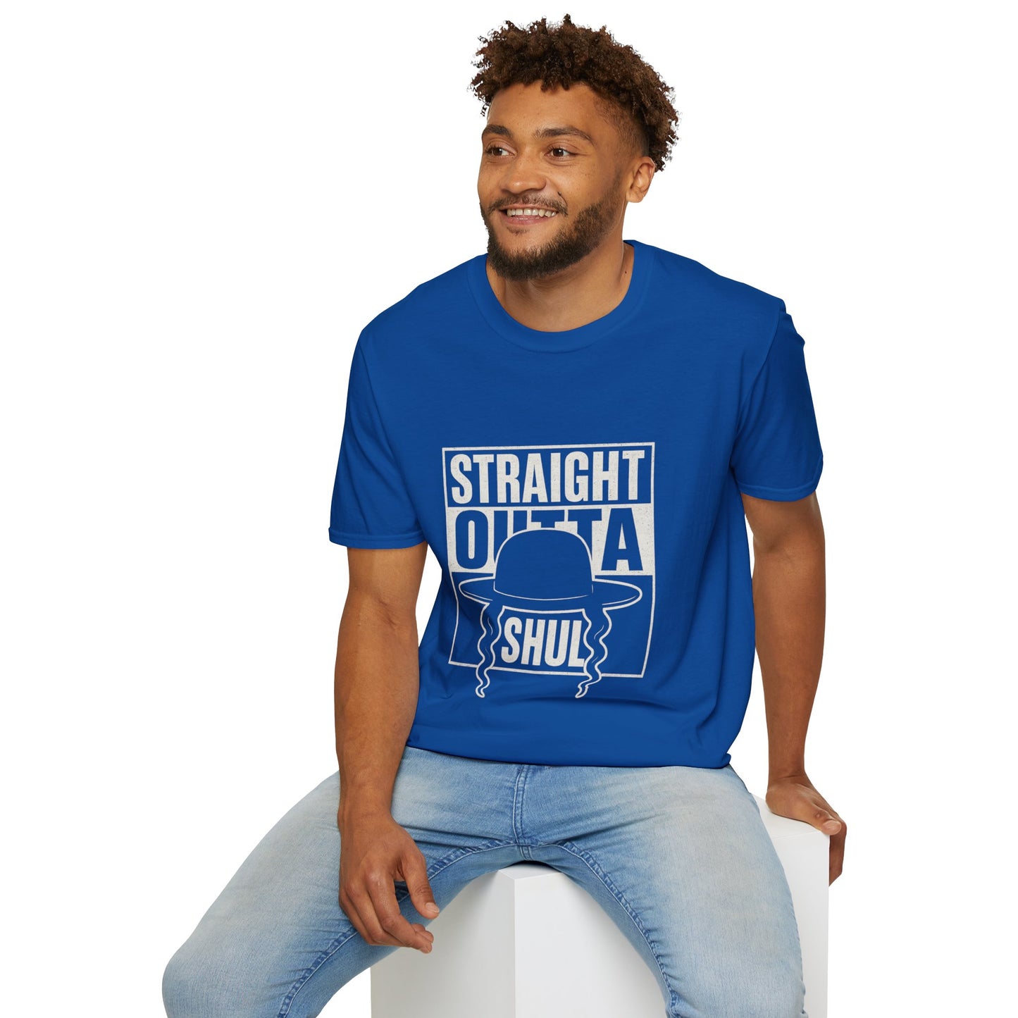 Chabad HGS Strait Outta Shul - Unisex soft T-shirt, Perfect Gift for Friends