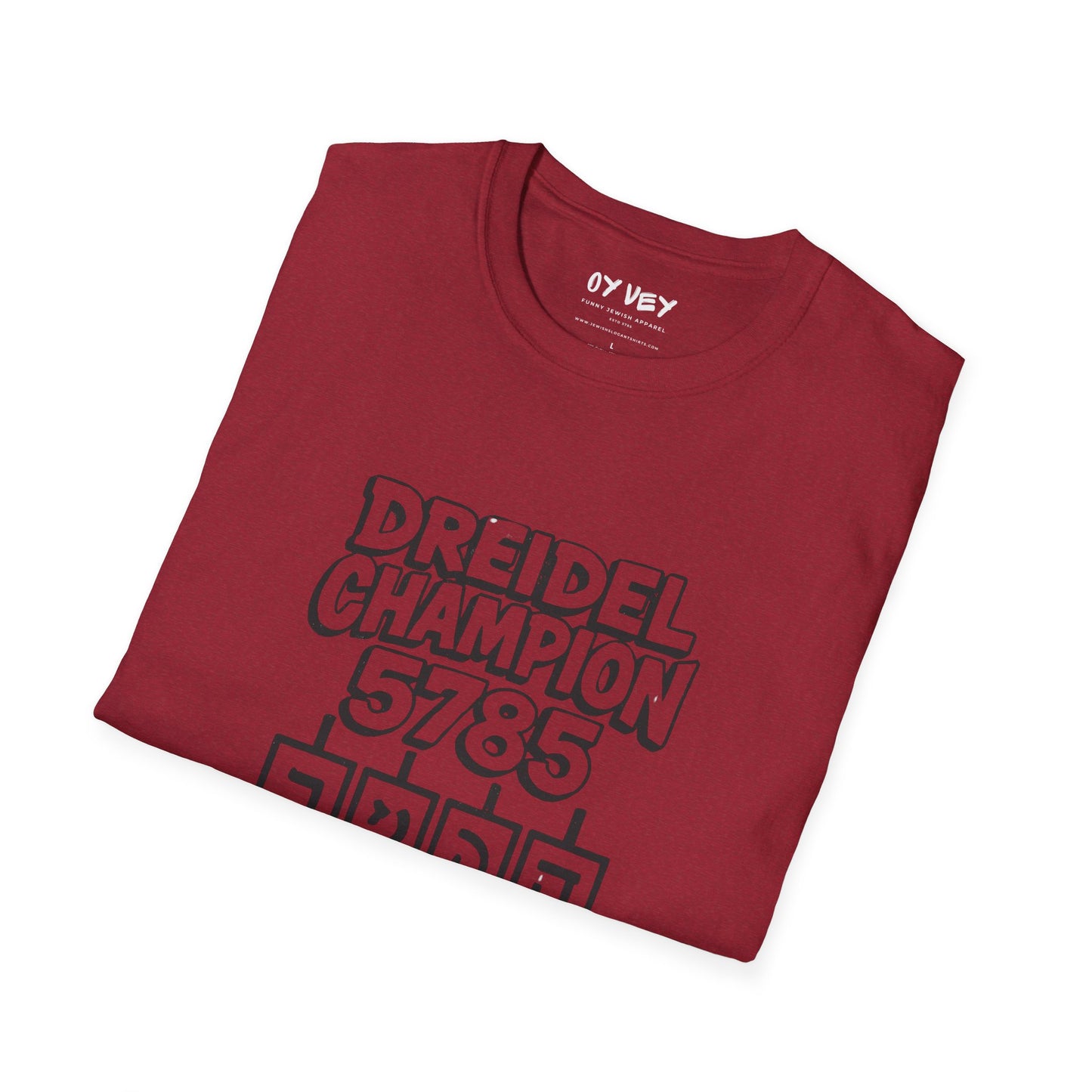 Dreidel Champion 2 - Unisex soft T-shirt, Perfect Gift for Chanukkah