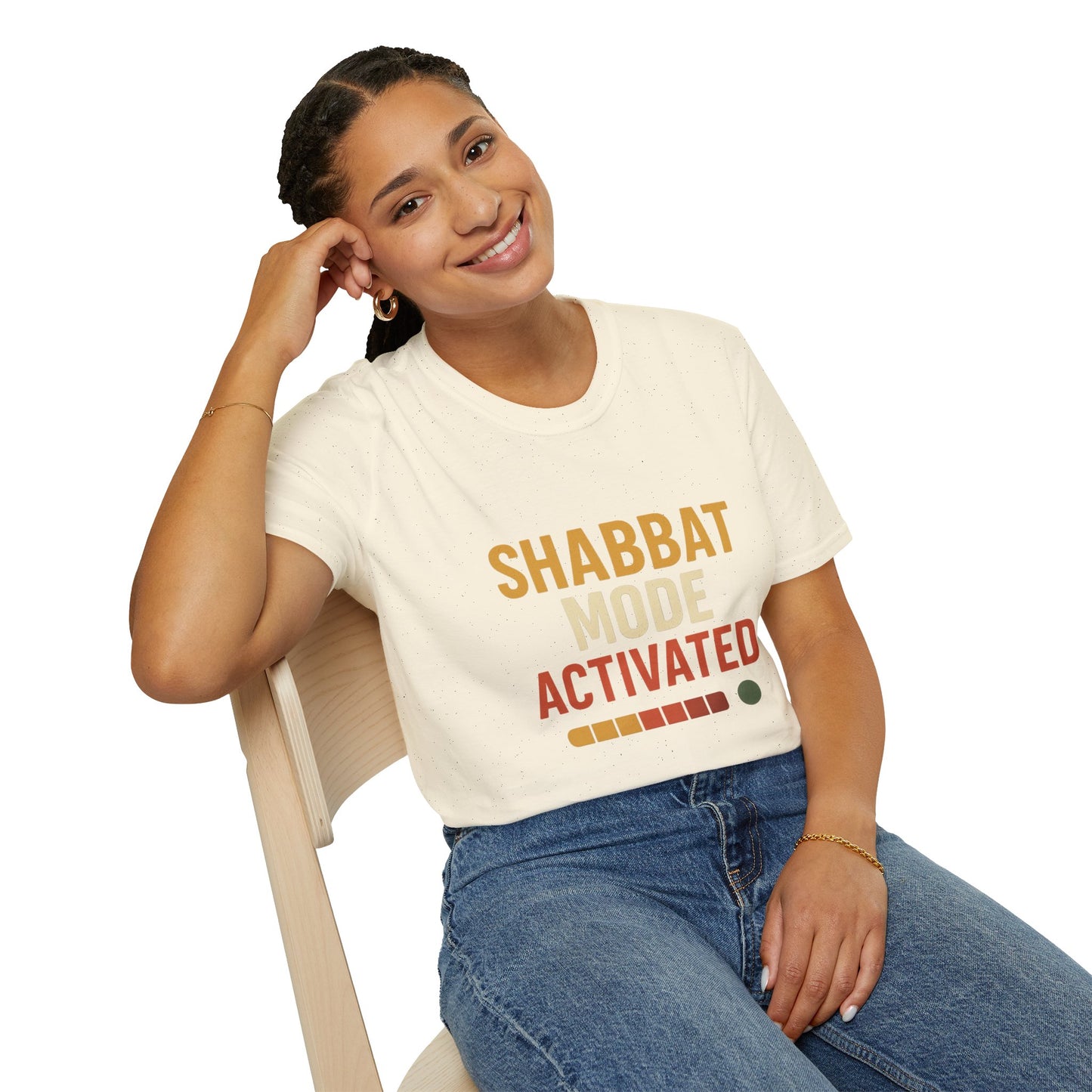 Shabbat Mode Activated  - Unisex soft T-shirt, Perfect Gift for Friends