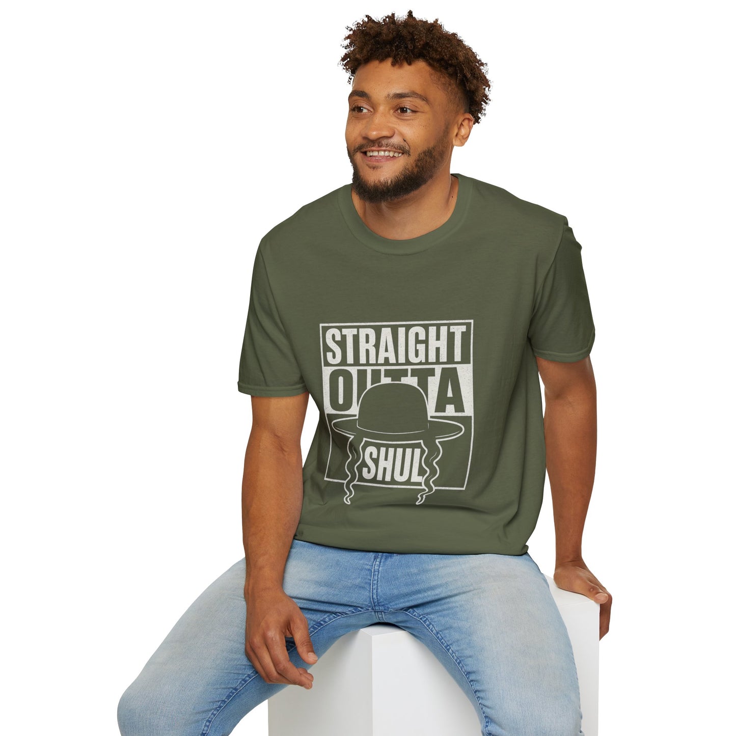 Chabad HGS Strait Outta Shul - Unisex soft T-shirt, Perfect Gift for Friends