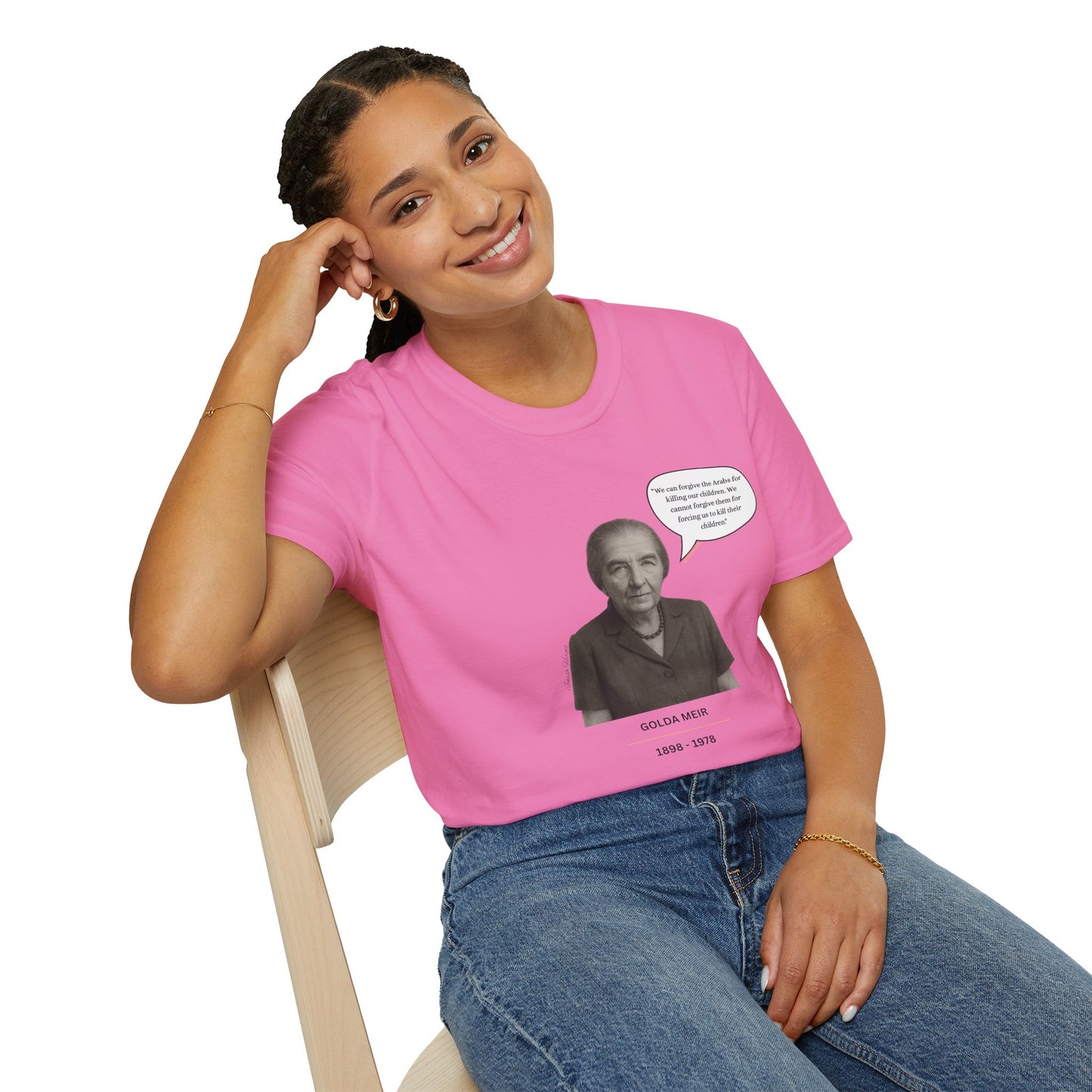 Golda Meir - Unisex soft T-shirt, Perfect Gift for Friends